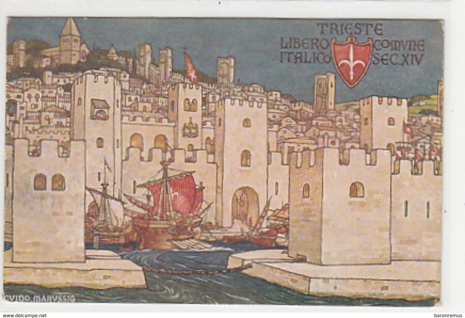Trieste - Libero Comune - Firmato Guido Marussig        (170612) - Advertising