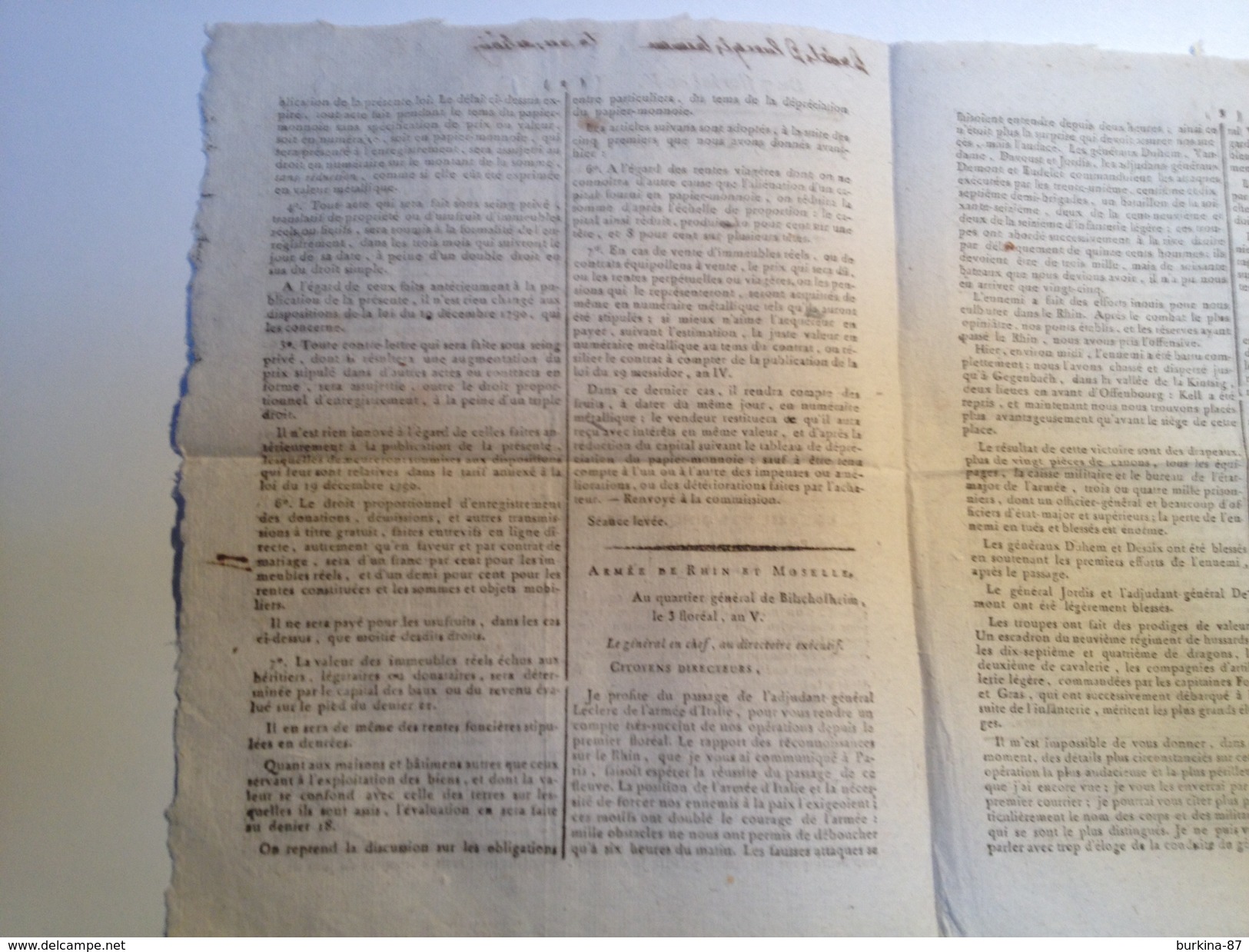 JOURNAL DU SOIR Et Recueil Complet Des Lois , 26 AVRIL 1797 - Giornali - Ante 1800