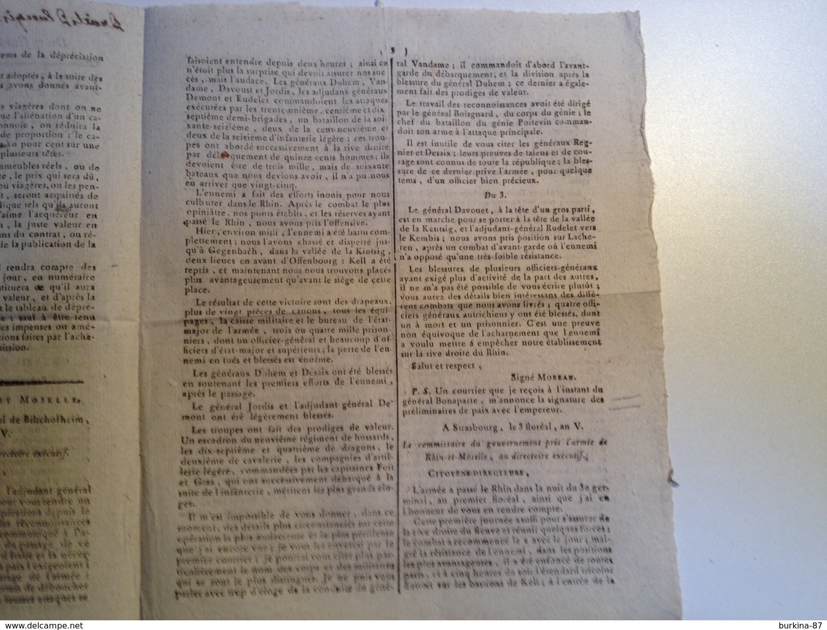 JOURNAL DU SOIR Et Recueil Complet Des Lois , 26 AVRIL 1797 - Zeitungen - Vor 1800