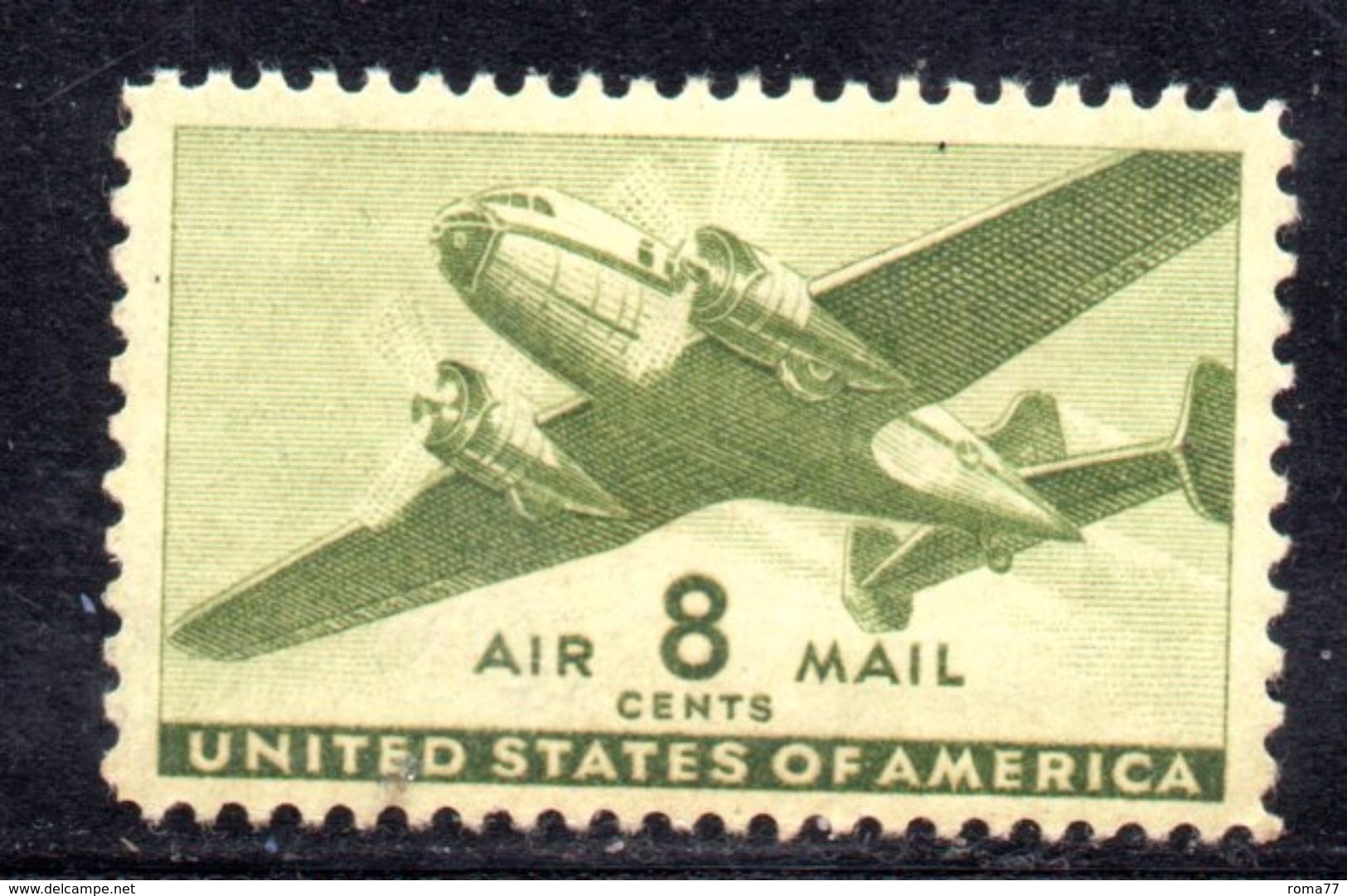 XP3144 - STATI UNITI 1941 , Posta Aerea  Yvert N.  27  * - 2b. 1941-1960 Unused