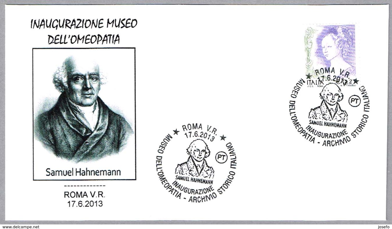 MUSEO DE LA HOMEOPATIA - Museum Of Homeopathy. SAMUEL HAHNEMANN. Roma 2013 - Medicine