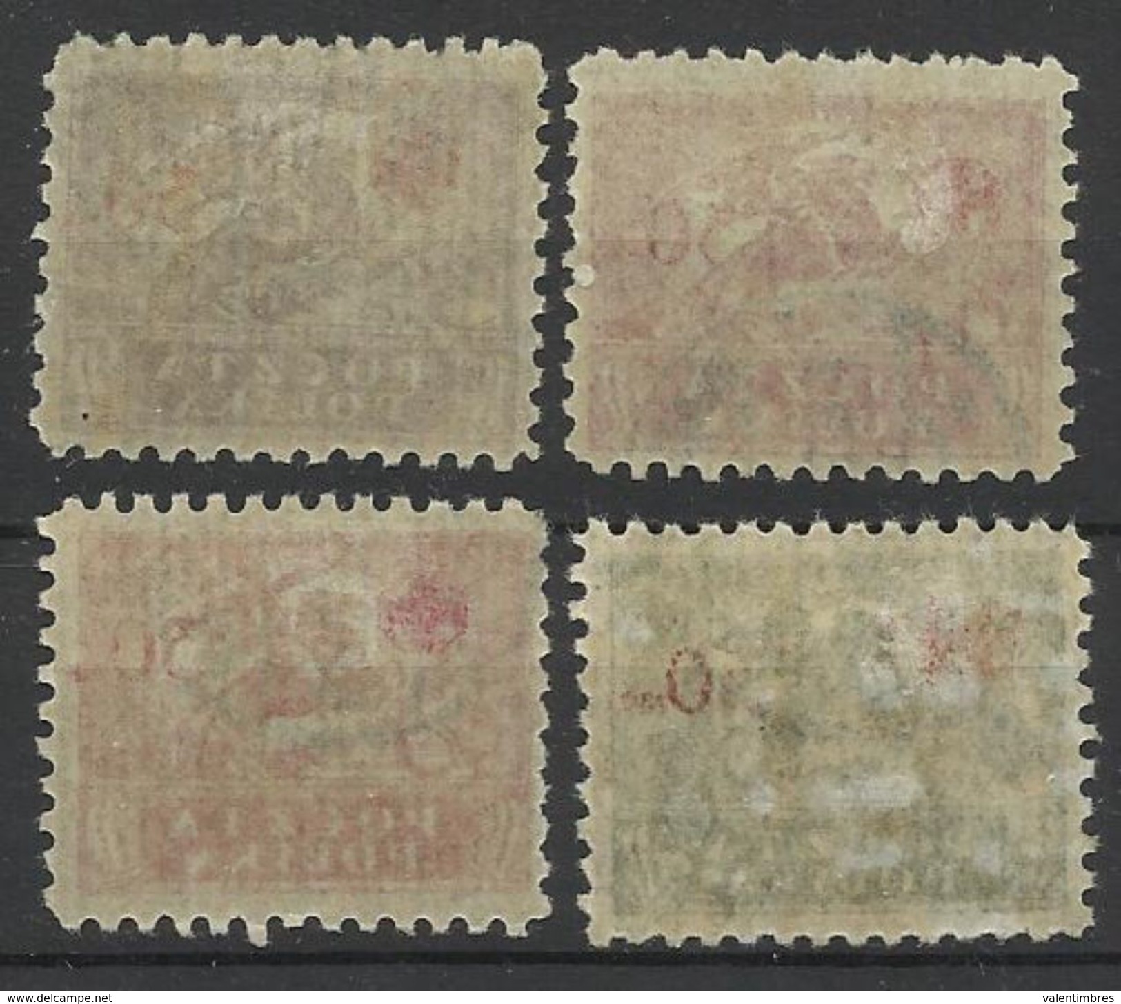 Pologne Poland  Timbres Oblitérés YT 231/234 Croix Rouge Chevaux  Polen Polska - Gebraucht