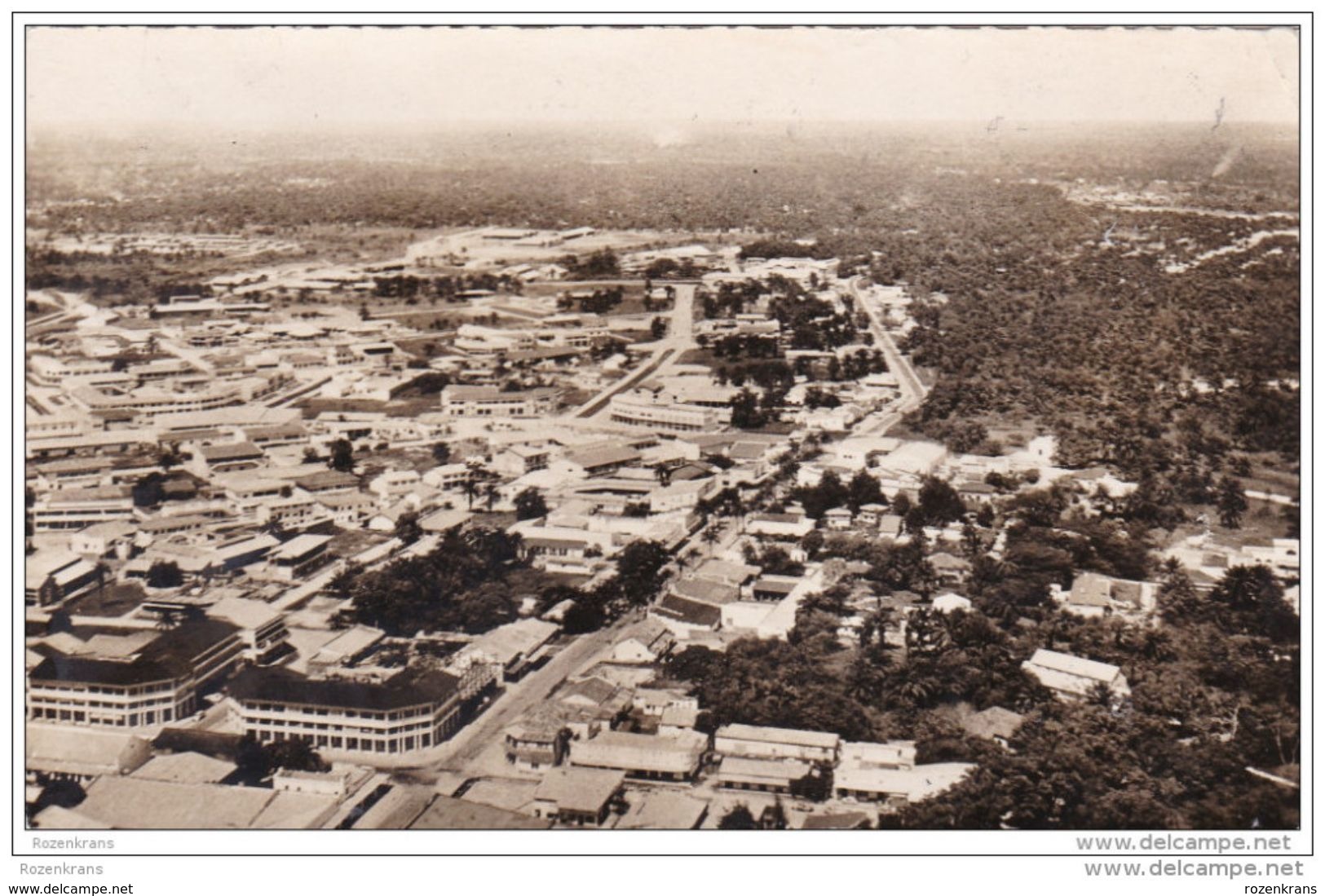 CPA Photo Belgisch Congo Belge Stanleyville Vue Aérienne Del Aroute De L' Ituri Bafwaboli - Congo Belge