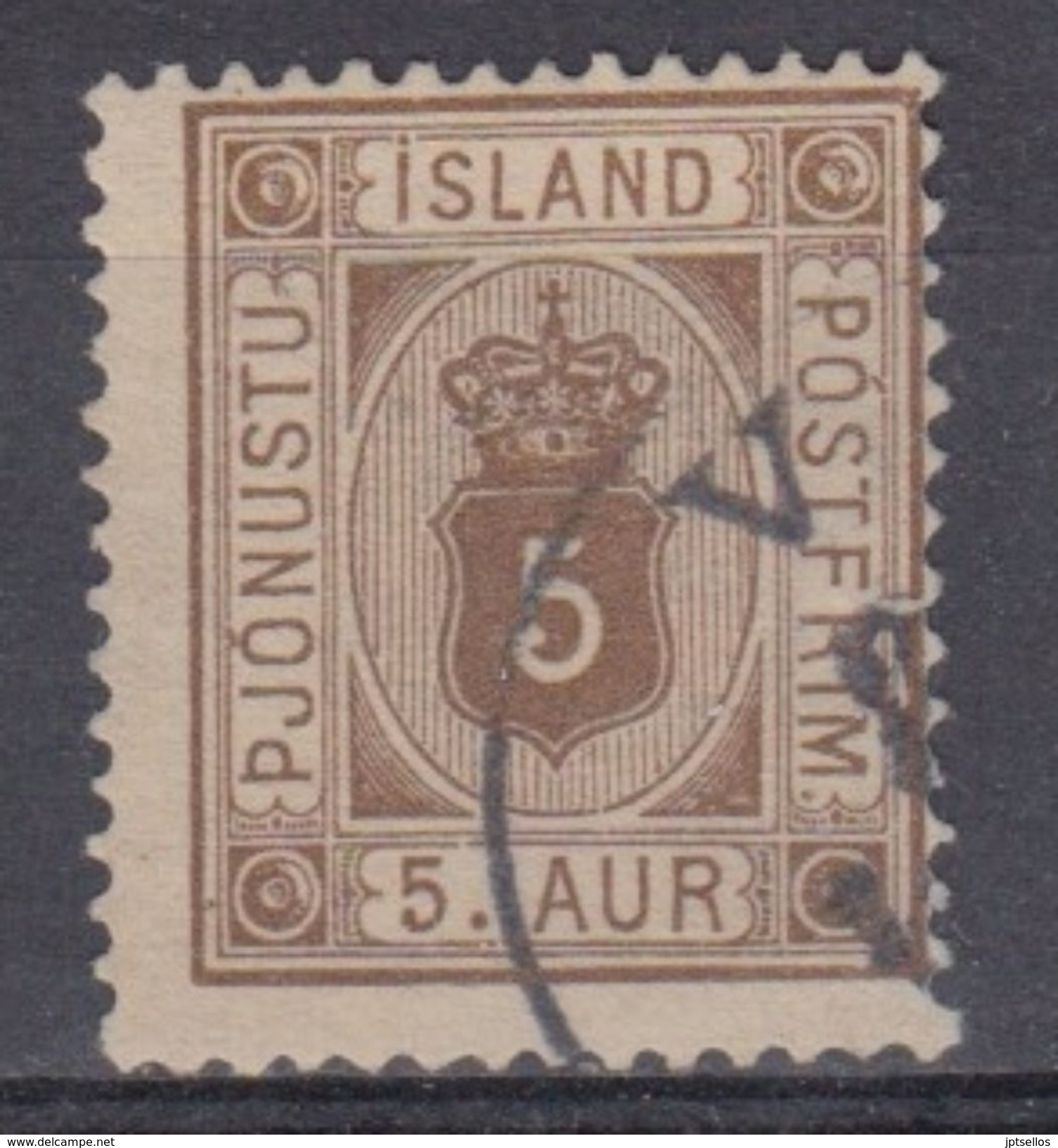 ISLANDIA 1876/01 SERVICIOS - 5 USADO - Otros & Sin Clasificación