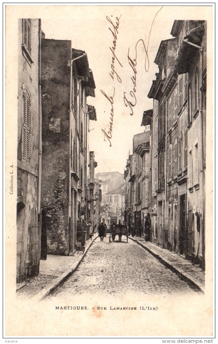 13 MARTIGUES - Rue Lamartine     (Recto/Verso) - Martigues