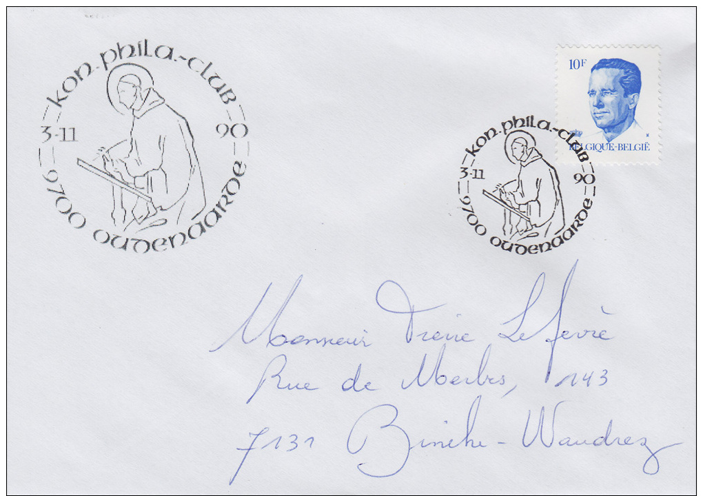 Enveloppe (1990-11-03, 9700 Oudenaarde) - Saint-Bernard - PL - Sonstige & Ohne Zuordnung