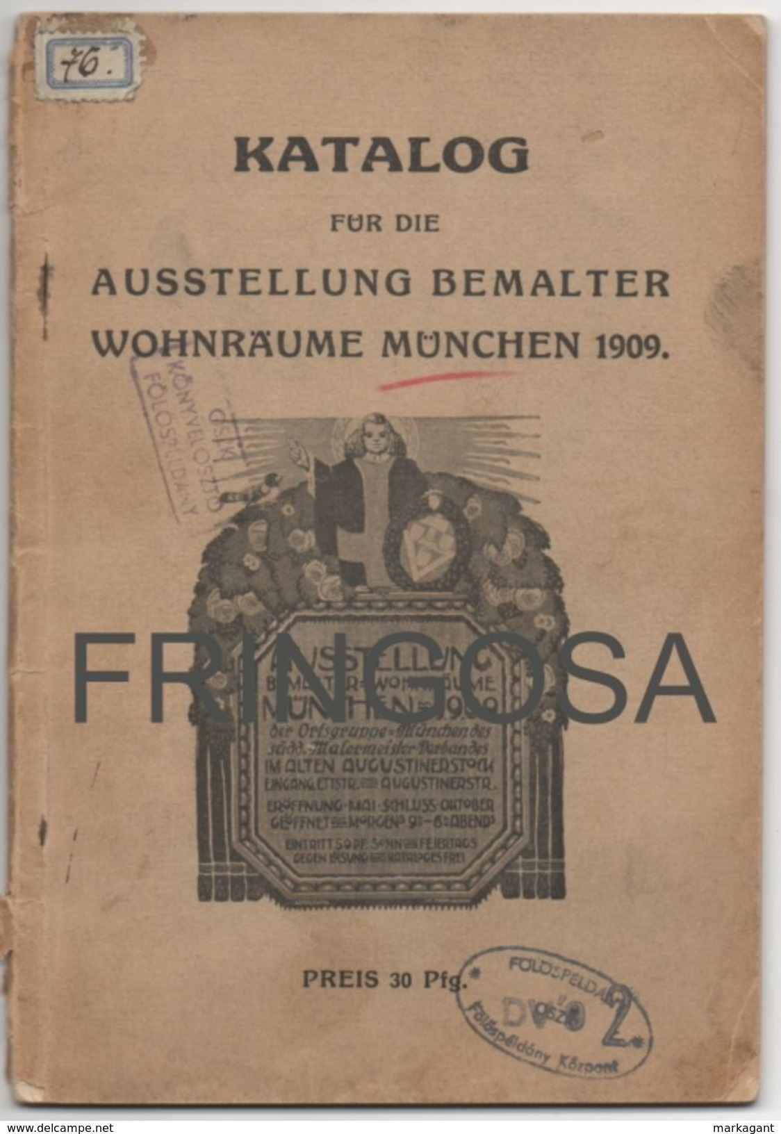 Katalogo Für Die Ausstellung Bemalter Wohnräume München 1909. - Kataloge