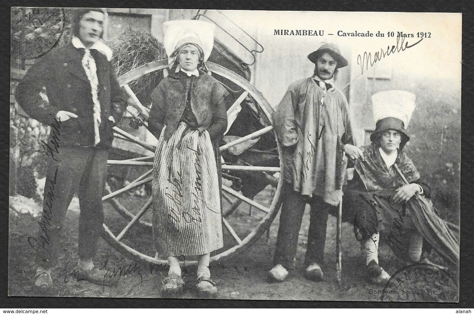MIRAMBEAU Rare Cavalcade Du 10 Mars 1912 (Bergeon) Chte Mme (17) - Mirambeau