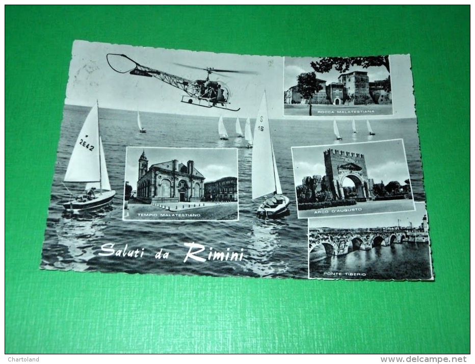 Cartolina Saluti Da Rimini - Vedute Diverse 1960 - Rimini