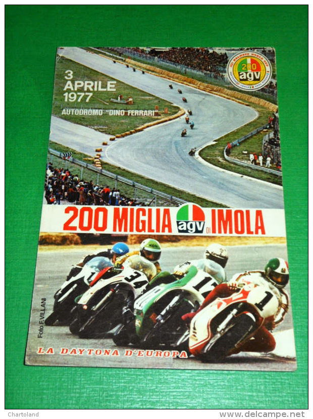 Cartolina Sport Motociclismo - 200 Miglia Di Imola - Autodromo Dino Ferrari 1977 - Otros & Sin Clasificación