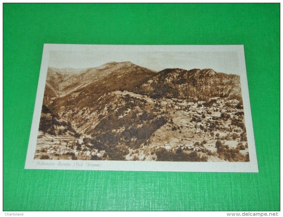 Cartolina Villaretto Roreto ( Val Chisone ) - Veduta Generale 1943 #1 - Other & Unclassified