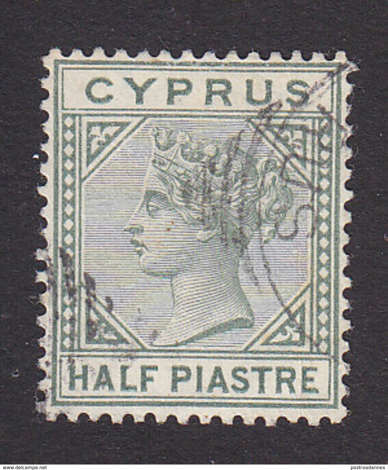 Cyprus, Scott #19, Used, Queen Victoria, Issued 1882 - Cyprus (...-1960)