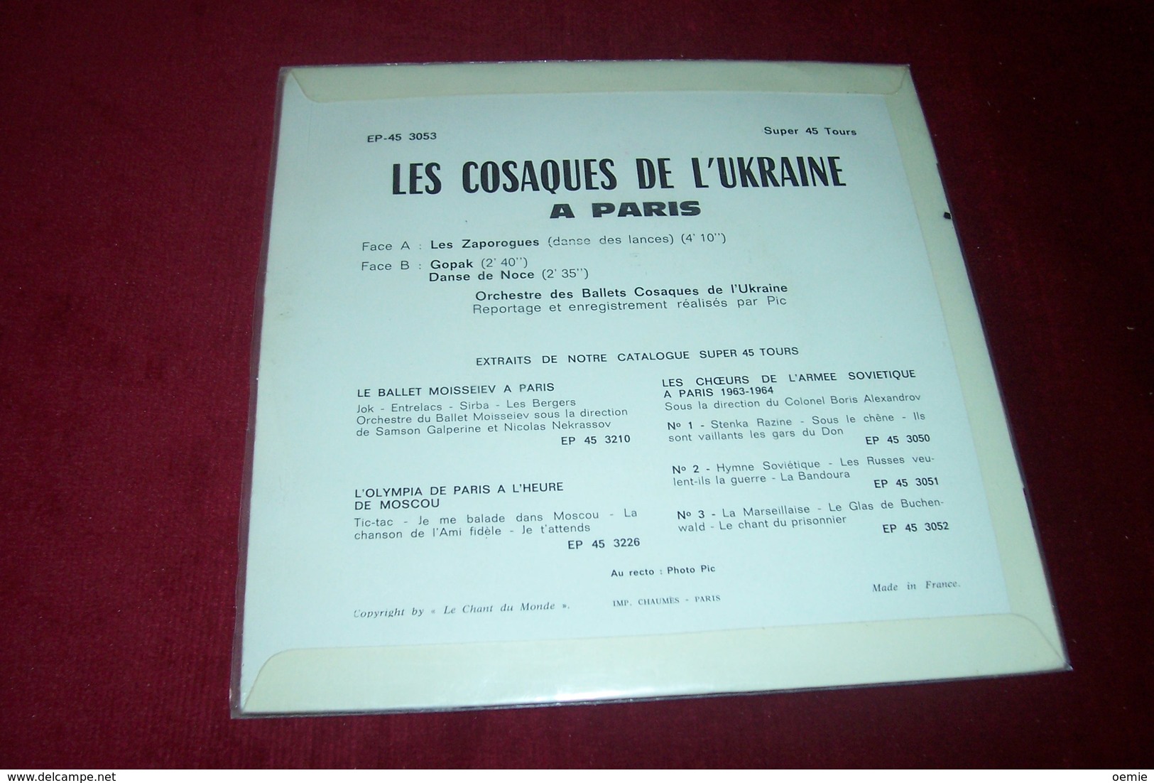 LES COSAQUES DE L'UKRAINE A PARIS  ° LES ZAPOROGUES  DANCE ET LANCES - Música Del Mundo