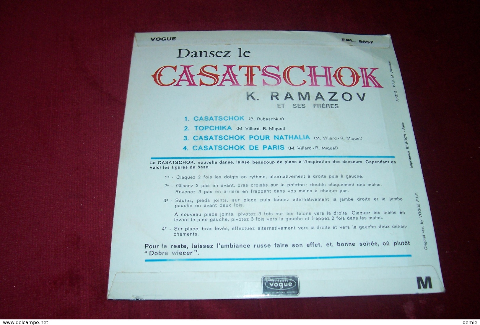 CASATSCHOK ° K RAMAZOV ET SES FRERES° TOPCHIKA + 3 TITRES - Musiques Du Monde