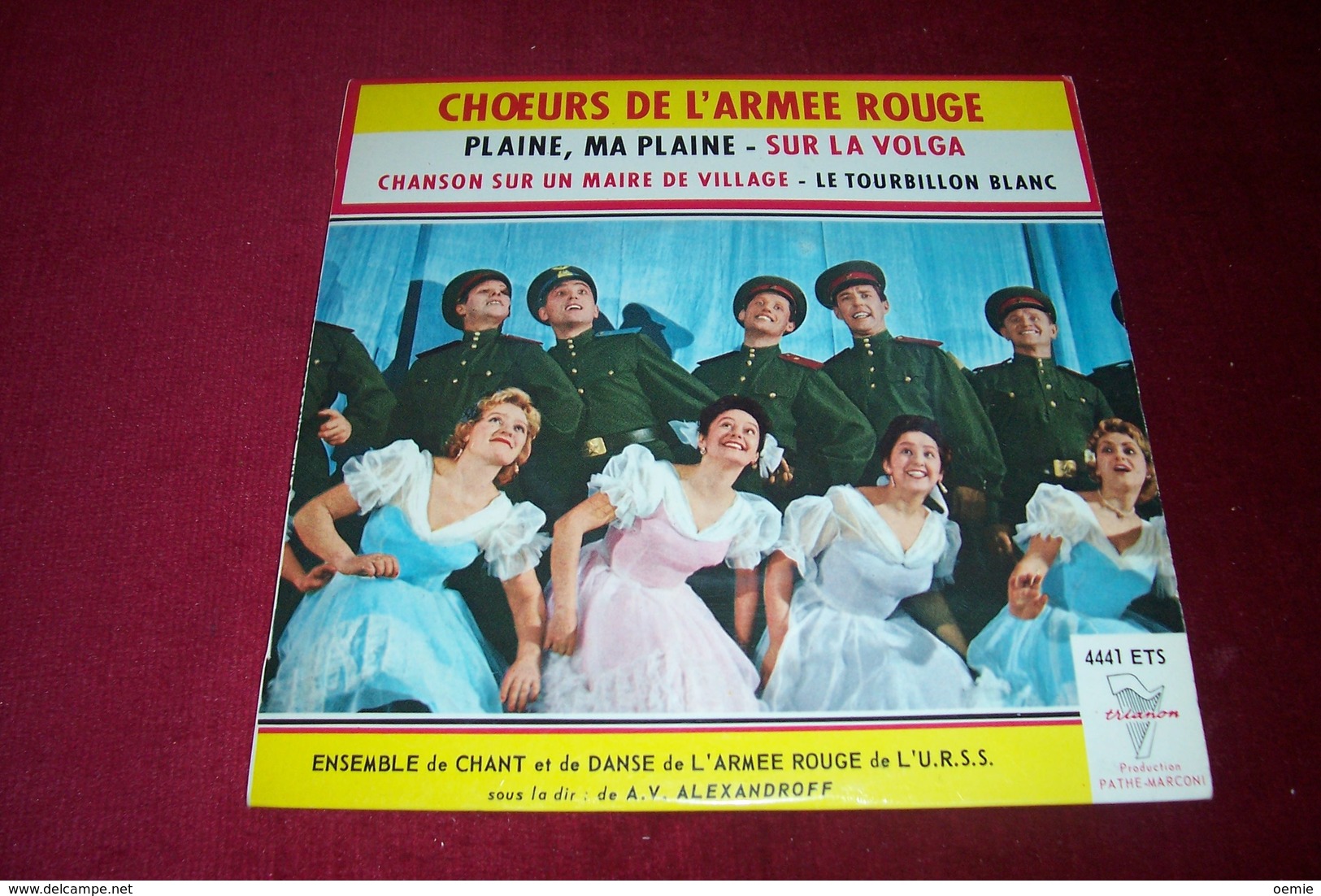 LES CHOEURS DE L'ARMEE ROUGE DIRECTION  DE AV ALEXANDROV ° PLAINE MA PLAINE + 3 TITRES - World Music