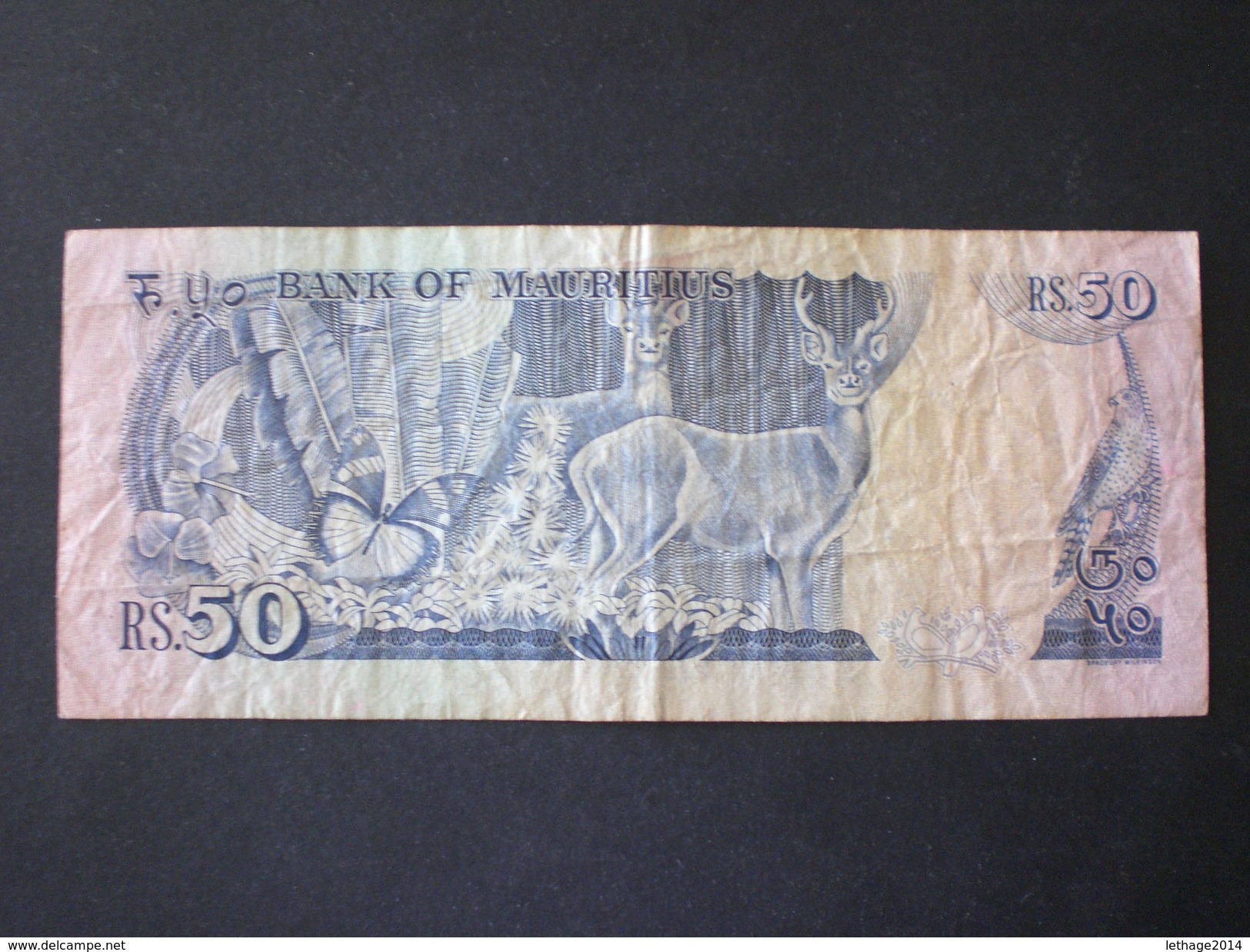 MAURITIUS  ,50 ROUPIES   Banknote - Mauritius