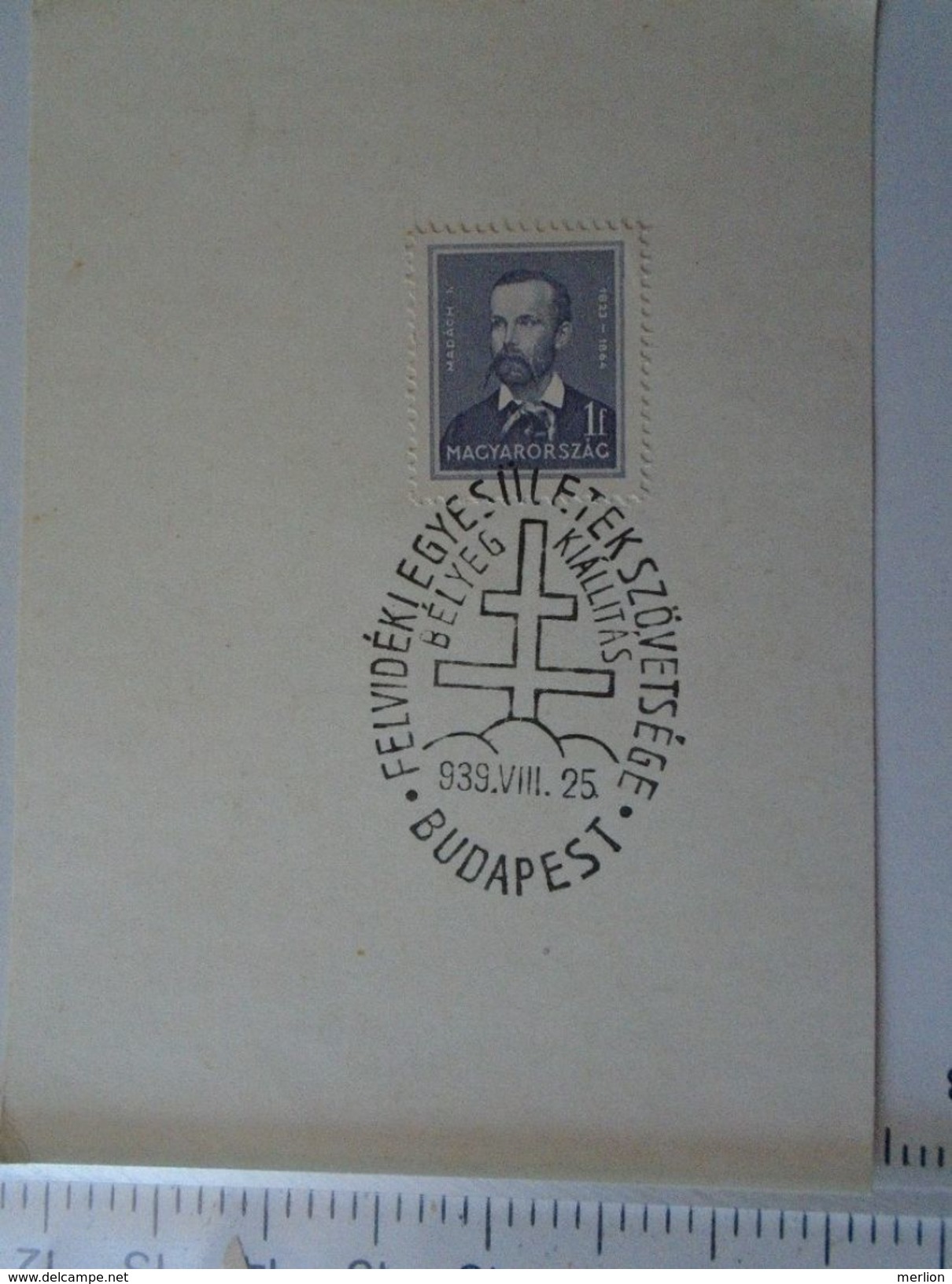 D150995.10  Hungary  Stamp With Cancel  Hungary - Felvidéki Egyesületek Szövetsége - Stamp Exhibition 1939 Budapest - Herdenkingsblaadjes