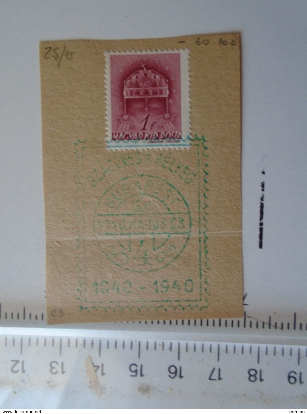 D150995.12  Hungary  Stamp With Cancel  Hungary - 100 éves A Bélyeg - 1840-1940 - Commemorative Sheets