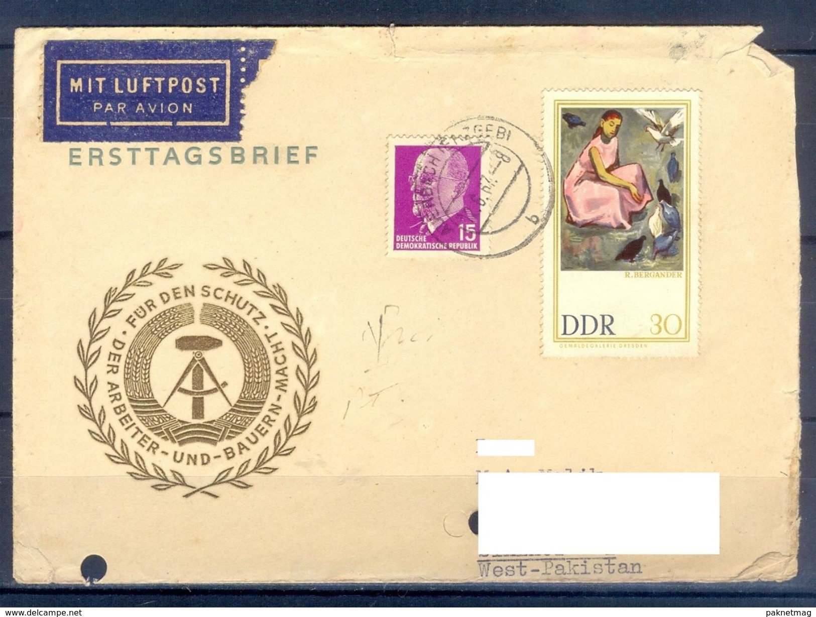 D379- Postal Used Cover Post From Germany To Pakistan. - Other & Unclassified