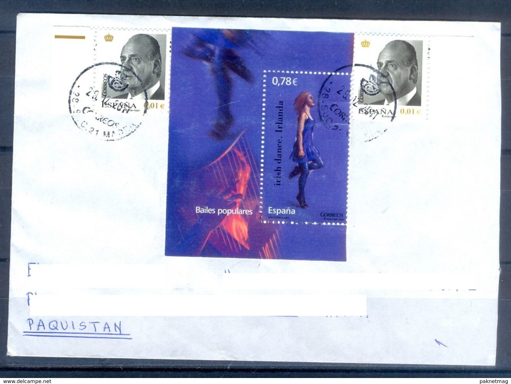 D389- Postal Used Cover Post From Spain To Pakistan. Joint Issue. - Other & Unclassified