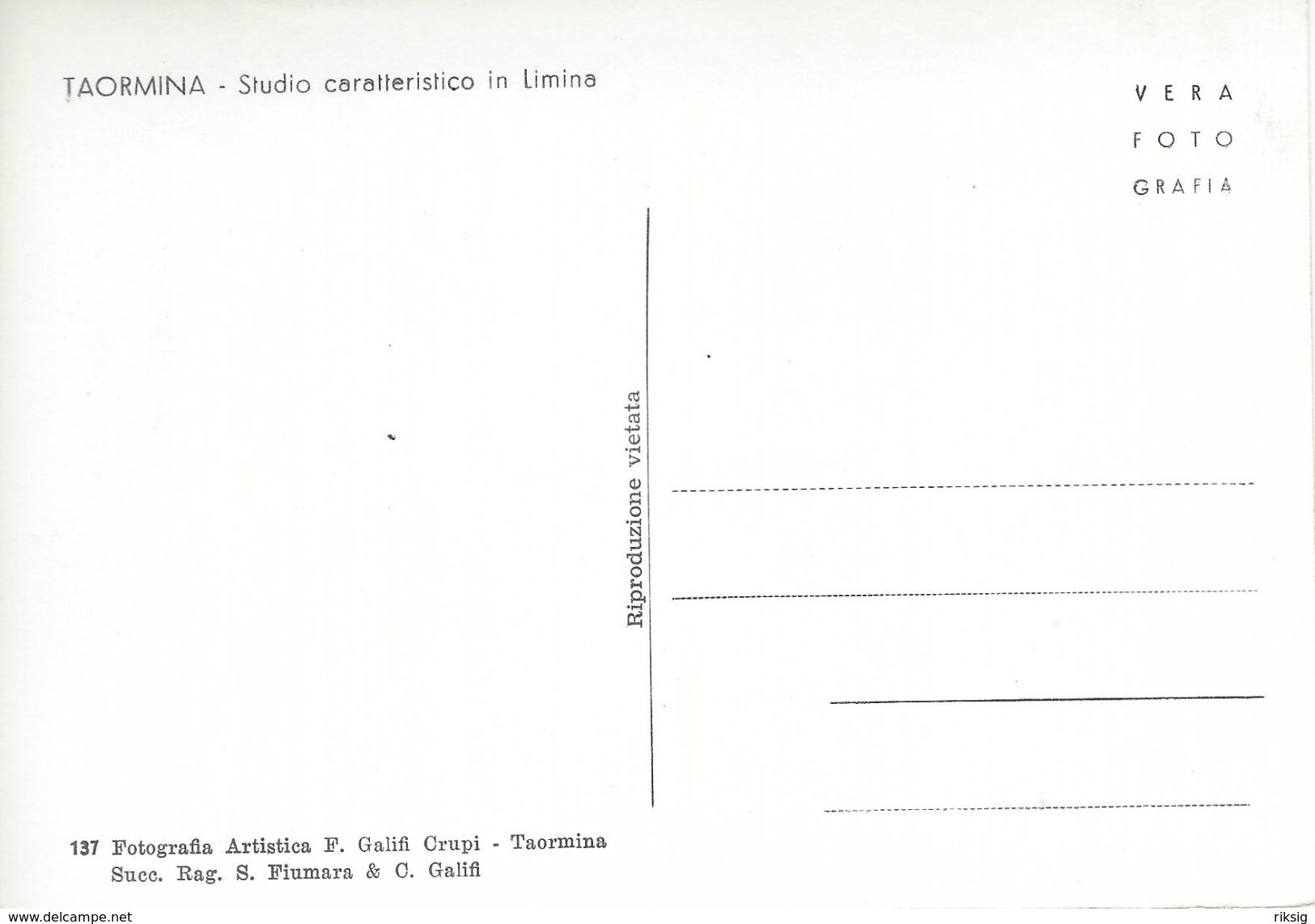 Taormina -  Studio Carratteristico In Limina.   Italy.  # 06441 - Other & Unclassified