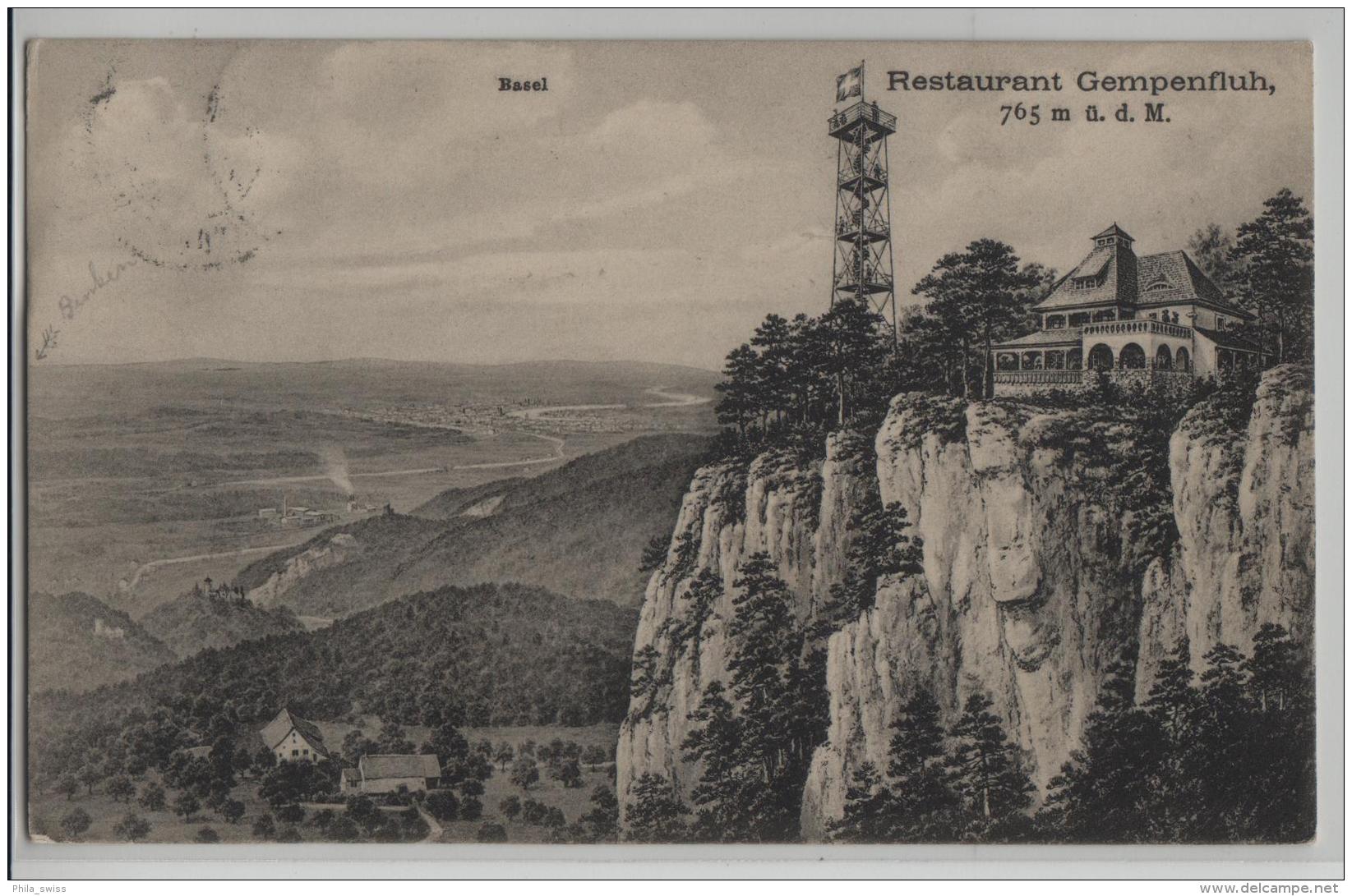 Restaurant Gempenfluh (765 M) Mit Gempenturm - Photo: Metz - Gempen