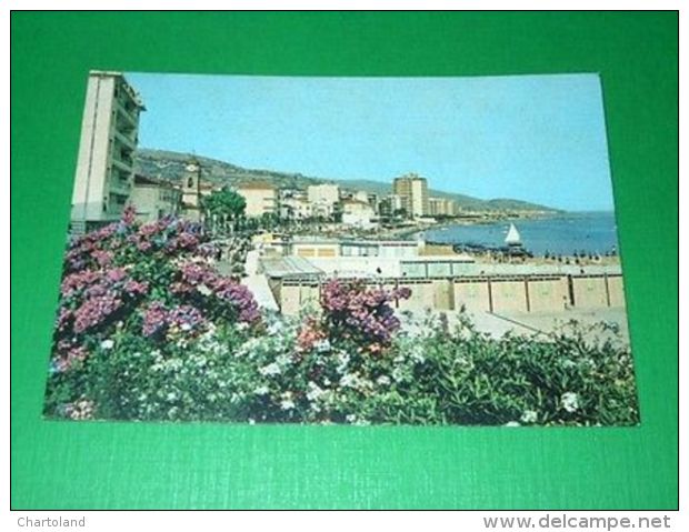 Cartolina Arma Di Taggia - Lungomare E Spiaggia 1971 - Imperia