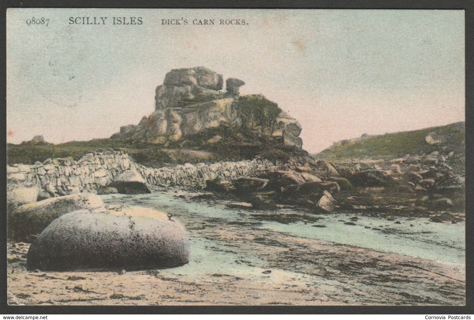 Dick's Carn Rocks, St Mary's, Isles Of Scilly, 1908 - Peacock Postcard - Scilly Isles