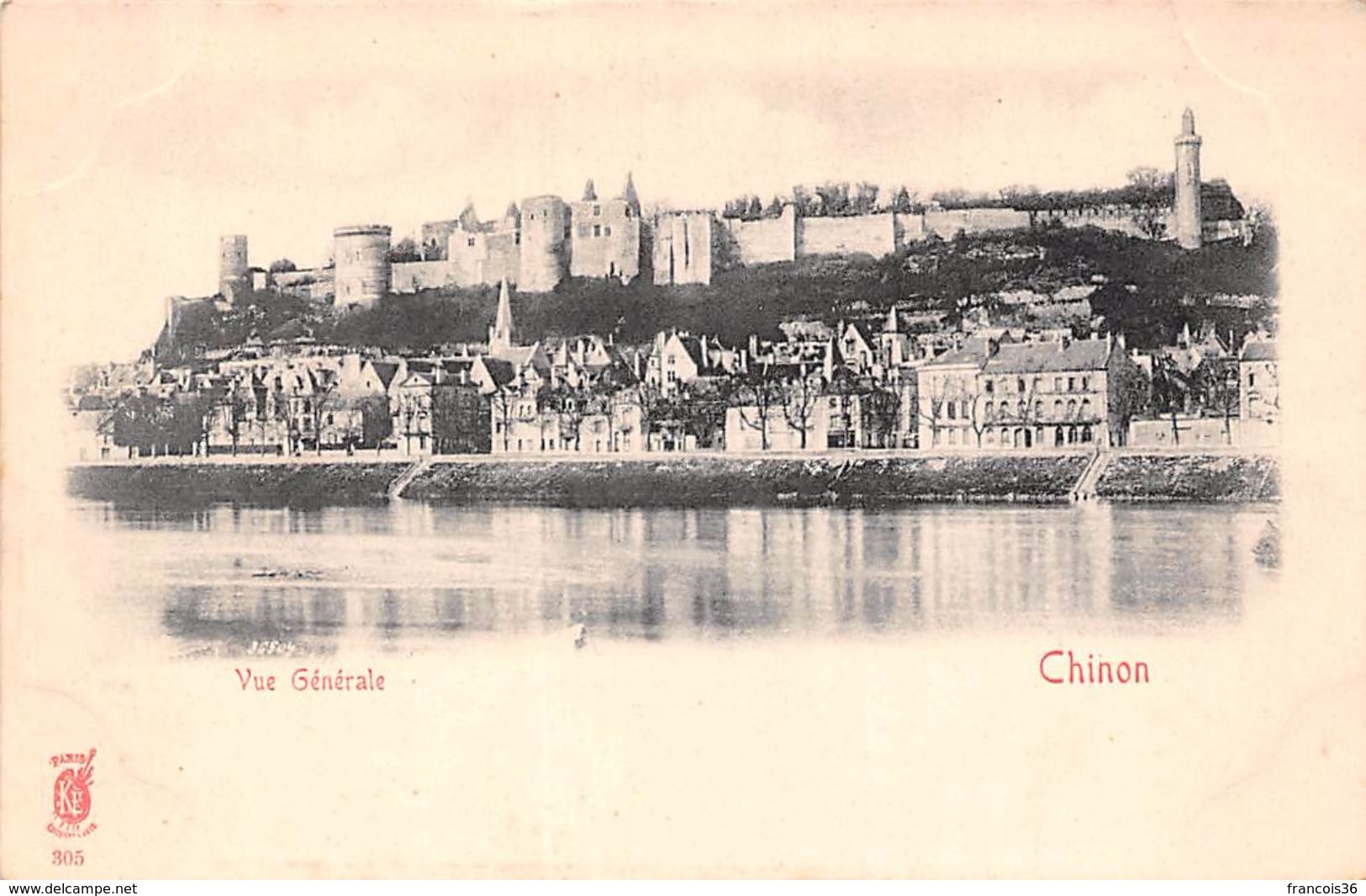 Lot de 27 CPA du dpt 37 Indre et Loire - Chinon ville  - Lot scanné