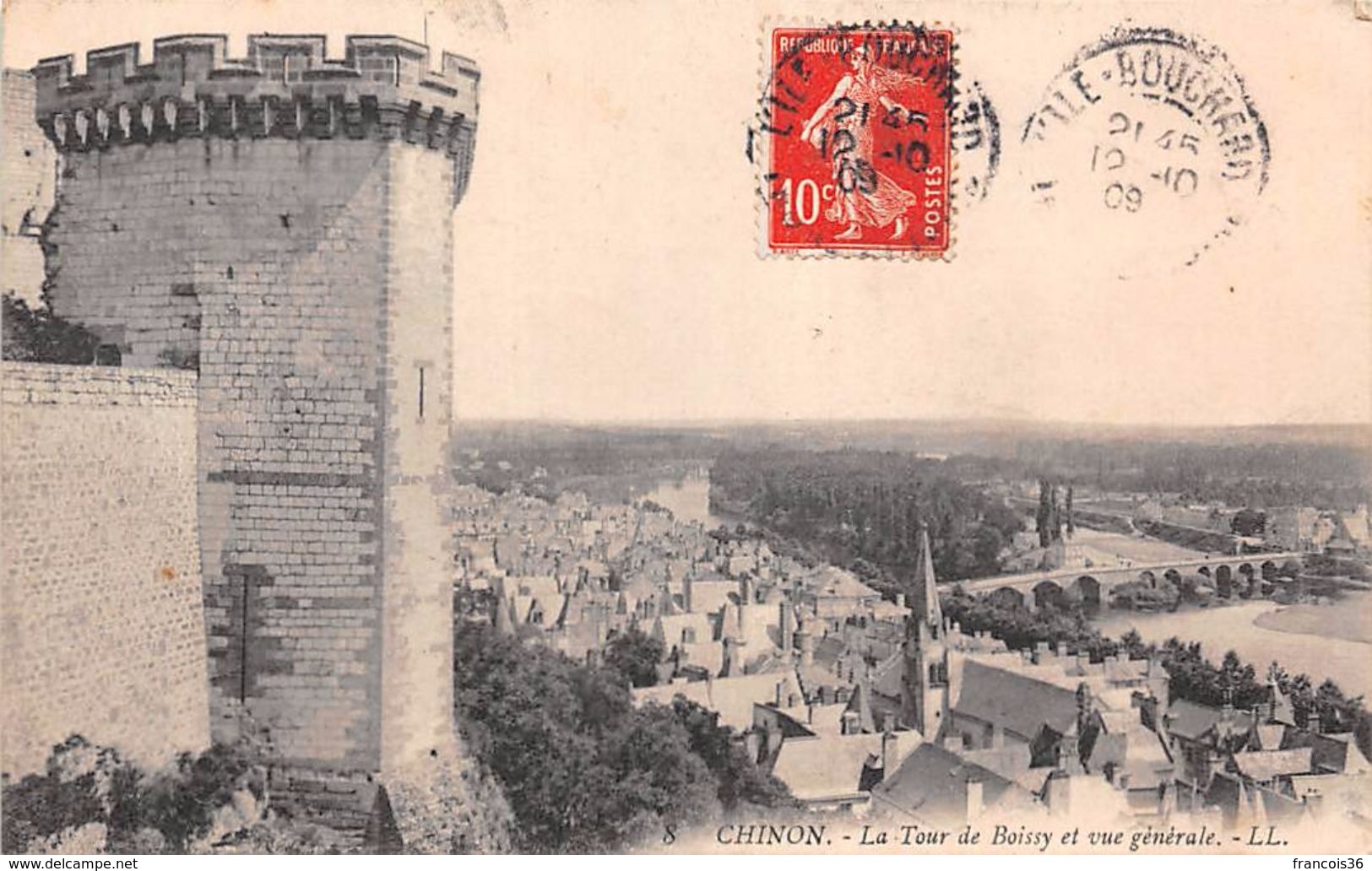 Lot de 27 CPA du dpt 37 Indre et Loire - Chinon ville  - Lot scanné