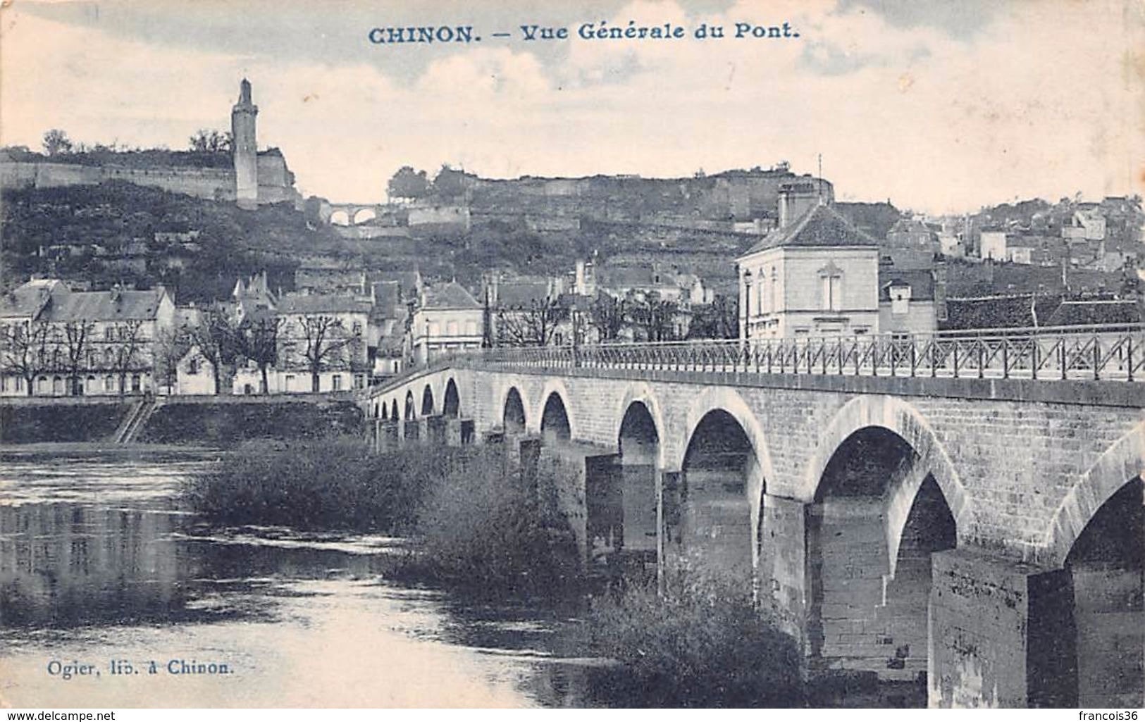 Lot de 27 CPA du dpt 37 Indre et Loire - Chinon ville  - Lot scanné