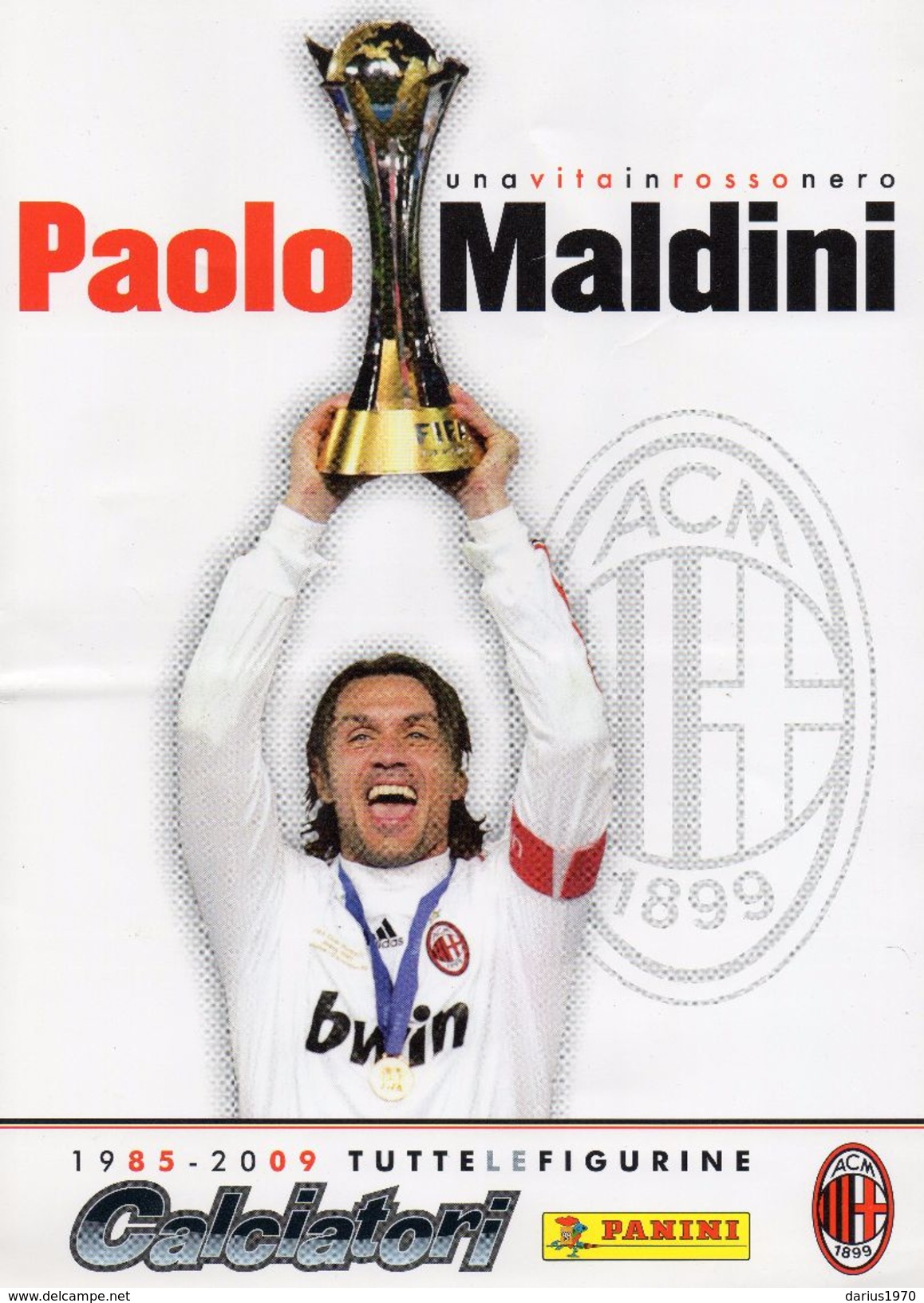 Paolo Maldini - Una Vita In Rossonero 1985 - 2009 Figurine Panini Album Completo - Sport