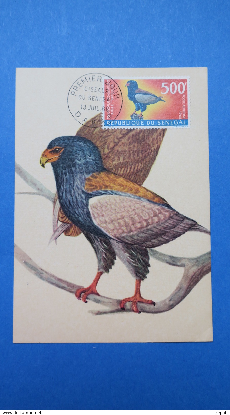 Sénégal, Carte Maximum, Année 1968 Oiseaux N° PA 67 - Senegal (1960-...)