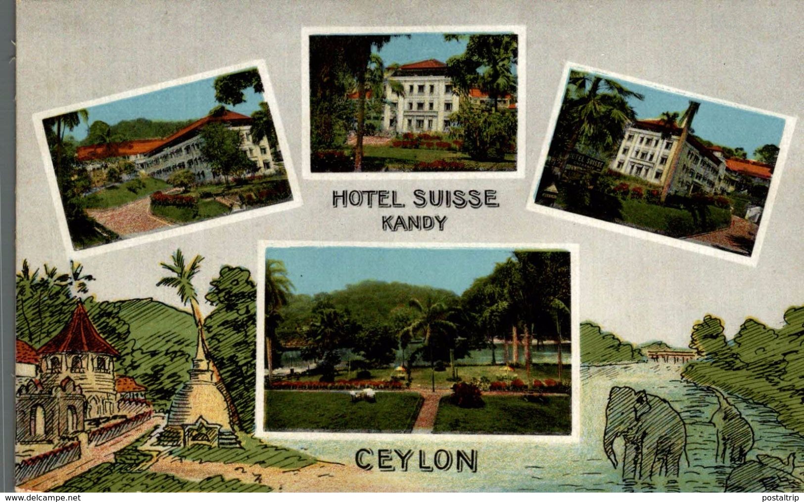 SRI LANKA. CEYLON. HOTEL SUISSE. KANDY - Sri Lanka (Ceilán)