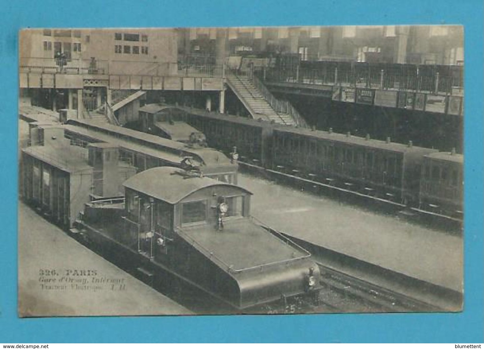 CPA 326 - Chemin De Fer Trains Gare D'Orsay - Tracteur électrique - PARIS - Metro, Stations