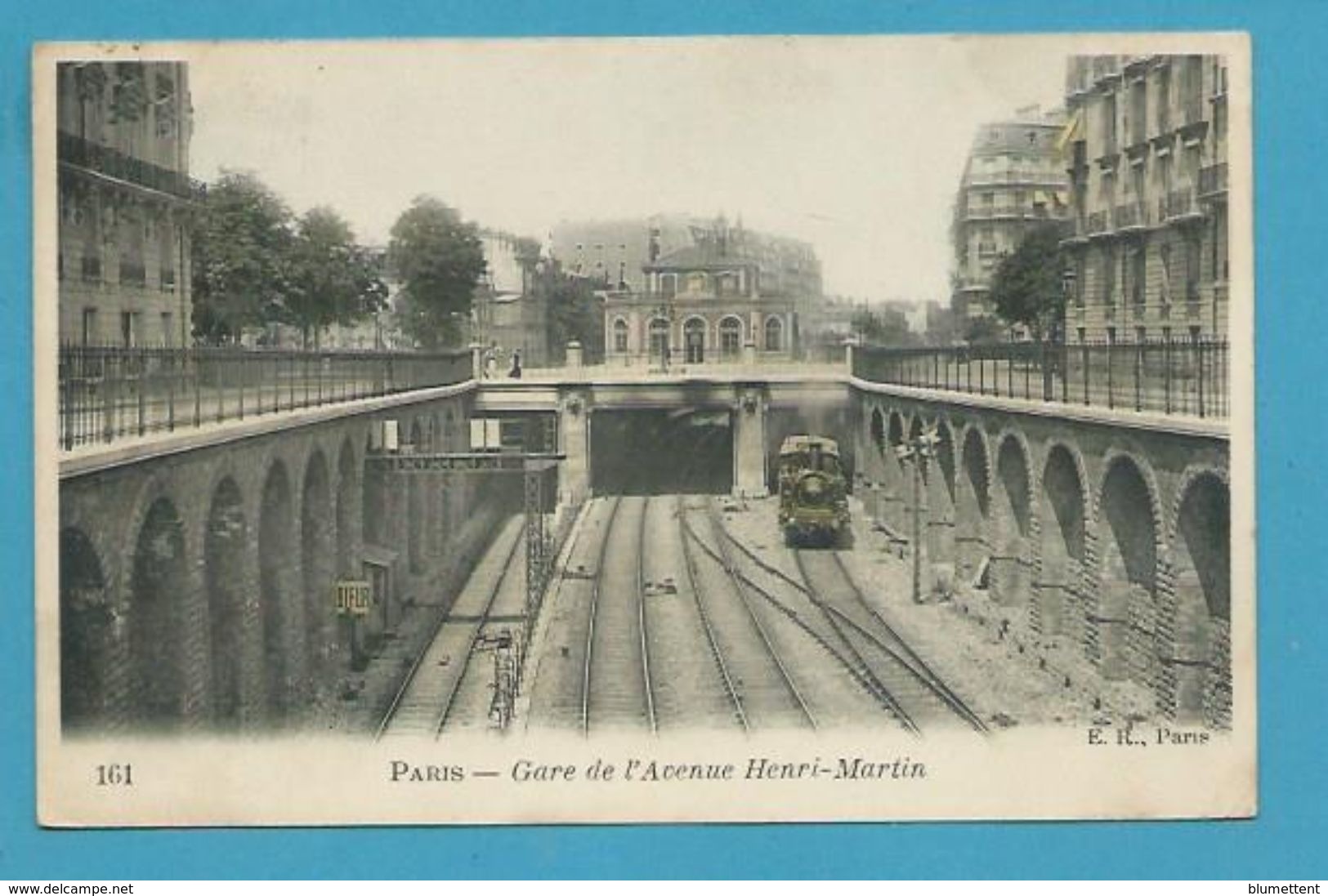 CPA 161 - Chemin De Fer Train Gare De L'avenue Henri-Martin - PARIS - Metro, Stations