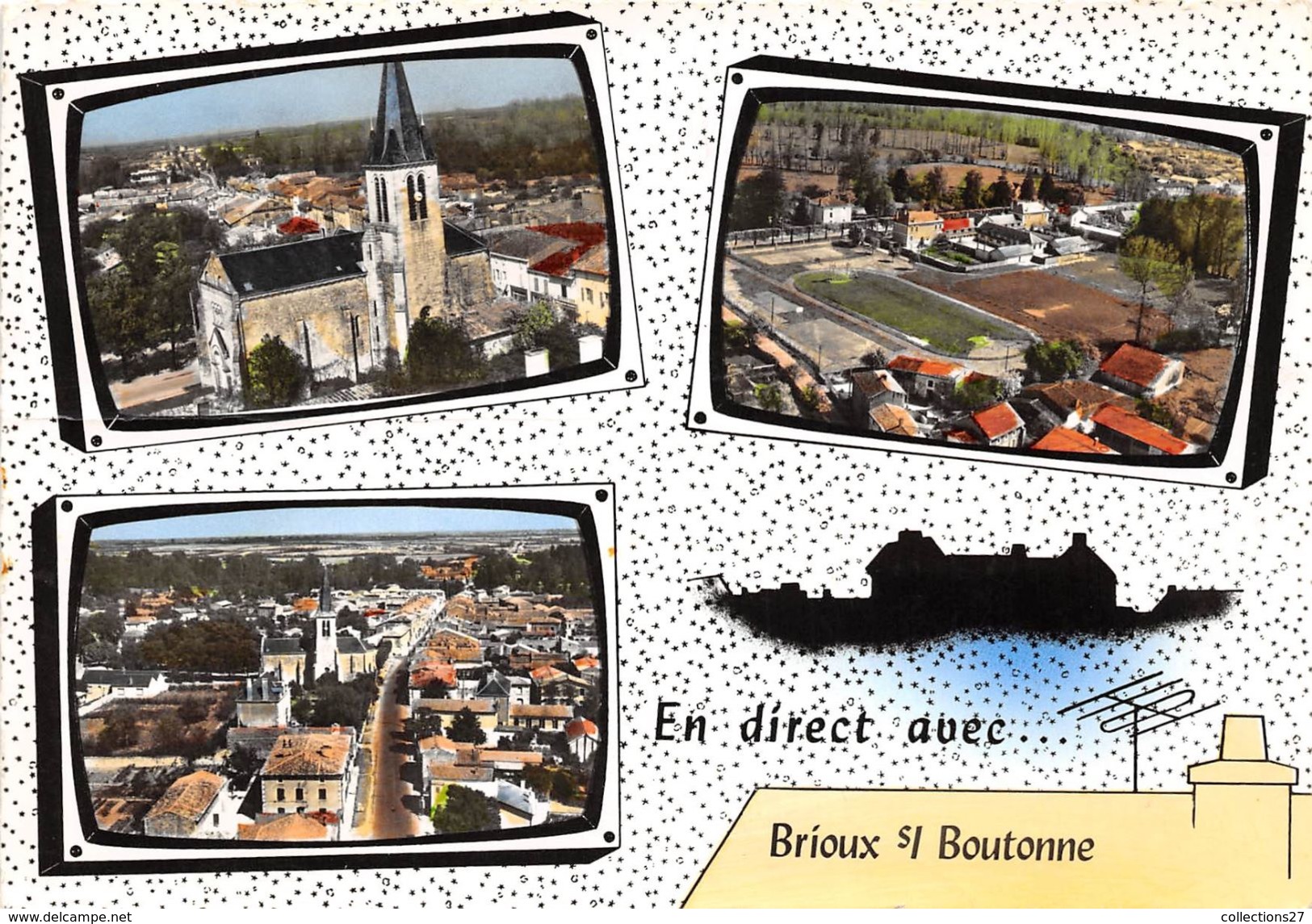 79-BRIOUX-SUR-BOUTONNE- MULTIVUES - Brioux Sur Boutonne