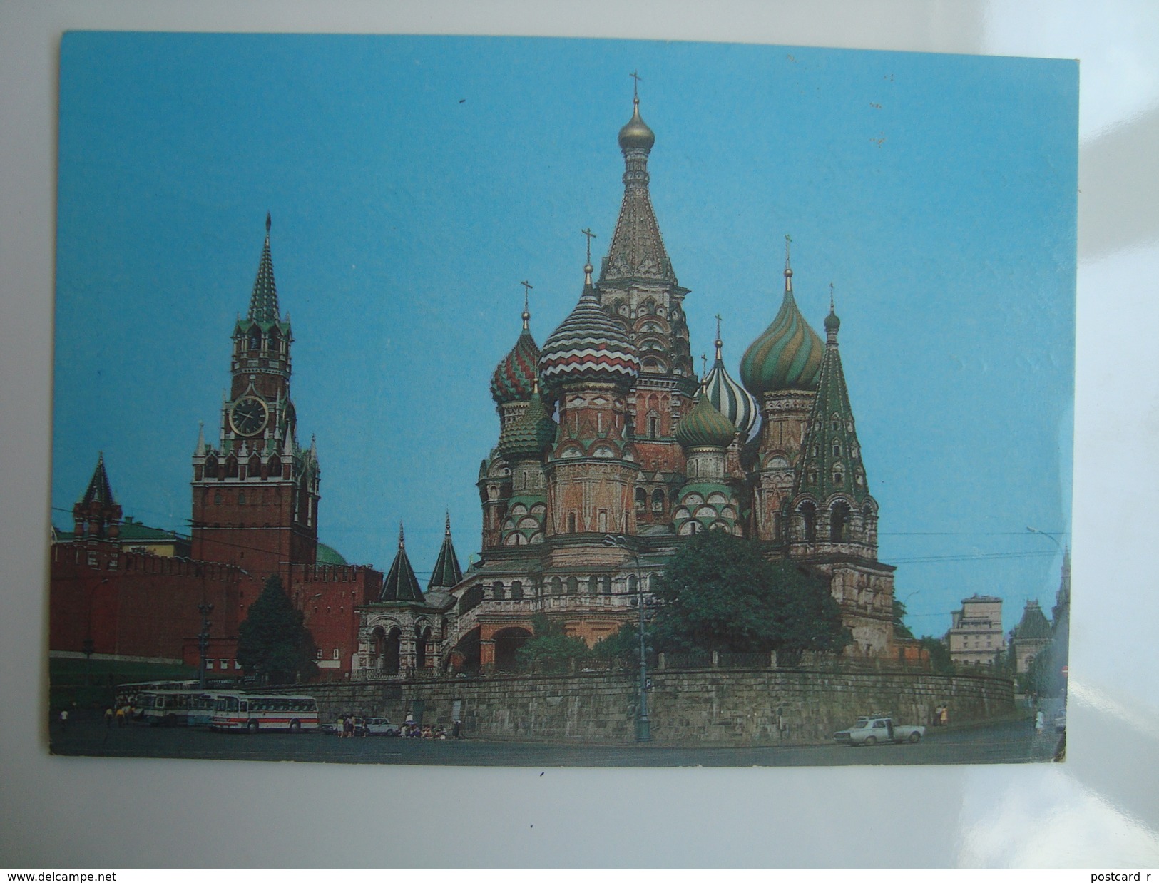 Moscow Cathedral Of St. Basil The Blessed And The Kremlin's Rescue Tower Bo6 - Russie