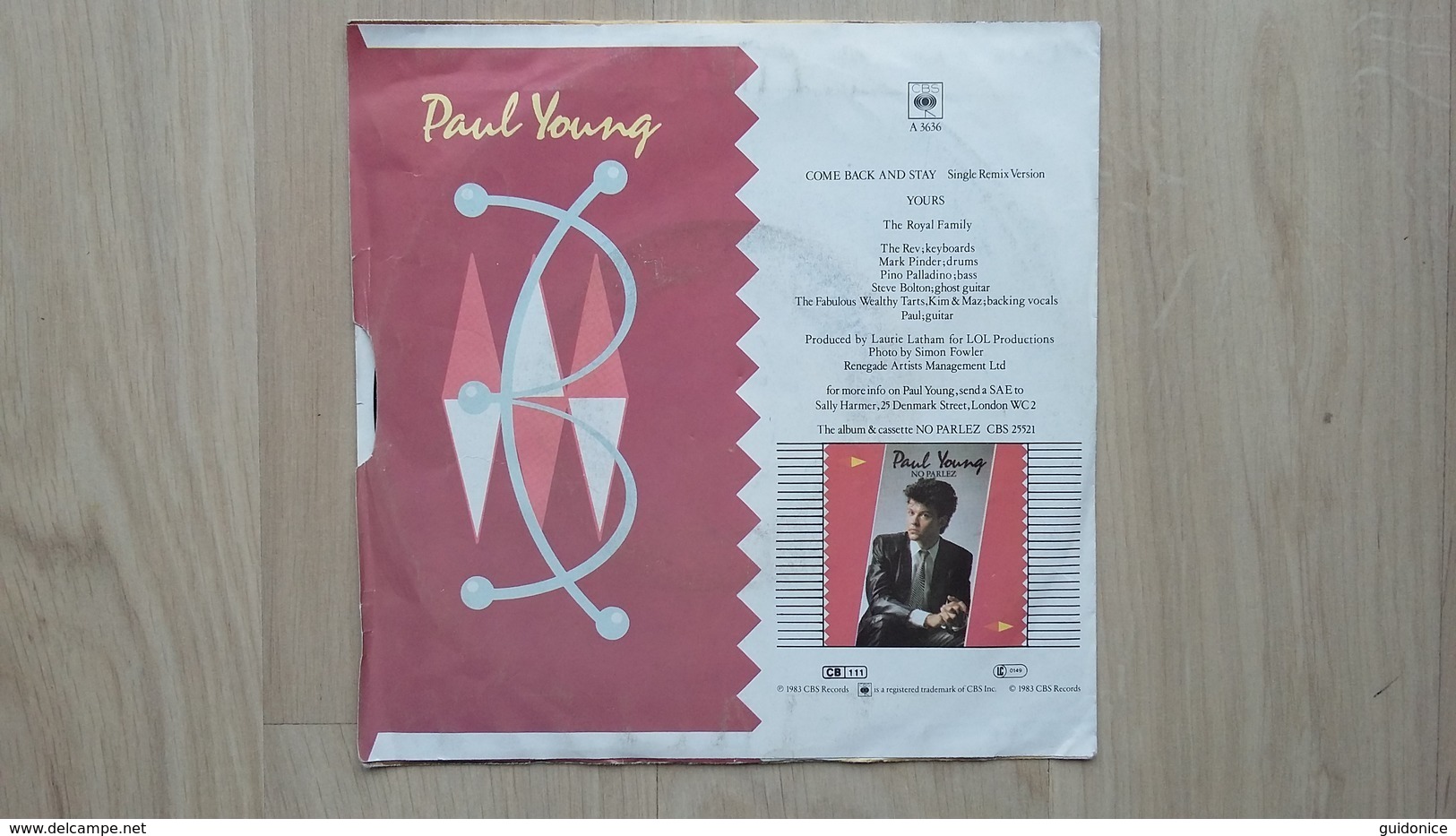 Paul Young - Come Back And Stay - Disco, Pop