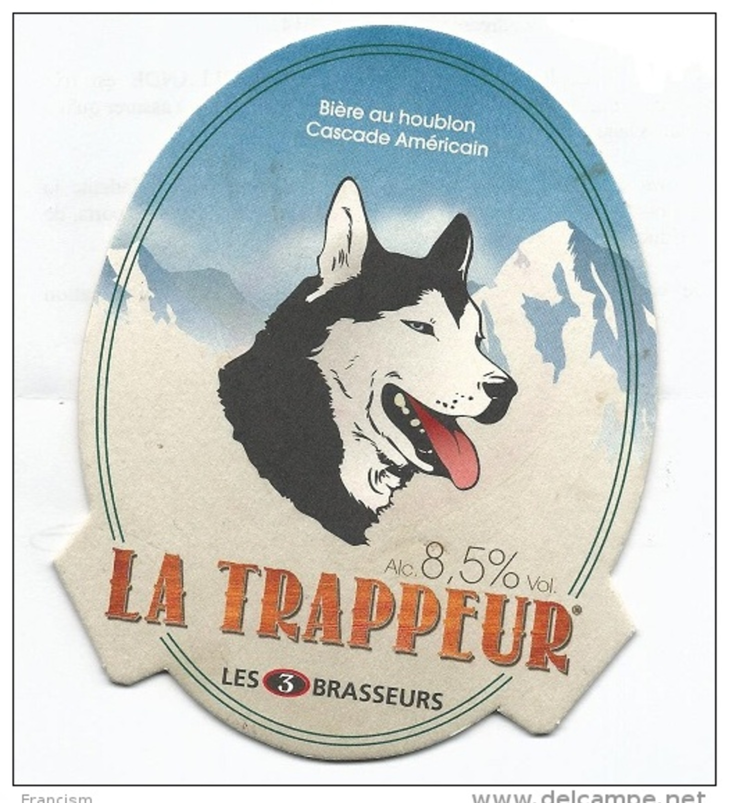 Sous-Bock "Les 3 Brasseurs La Trappeur" - Sous-bocks