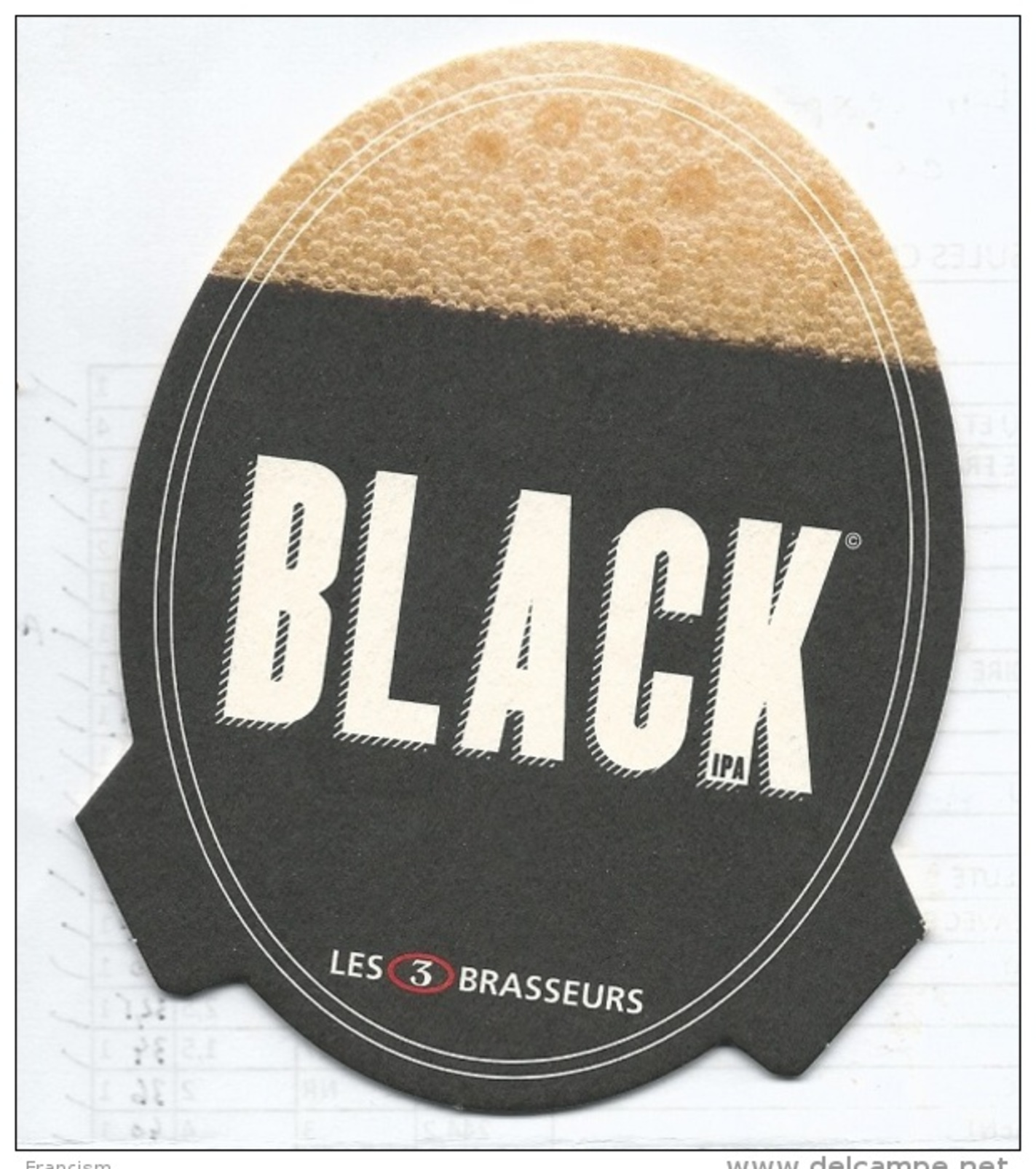 Sous Bock "3 BRASSEURS Black" - Sous-bocks