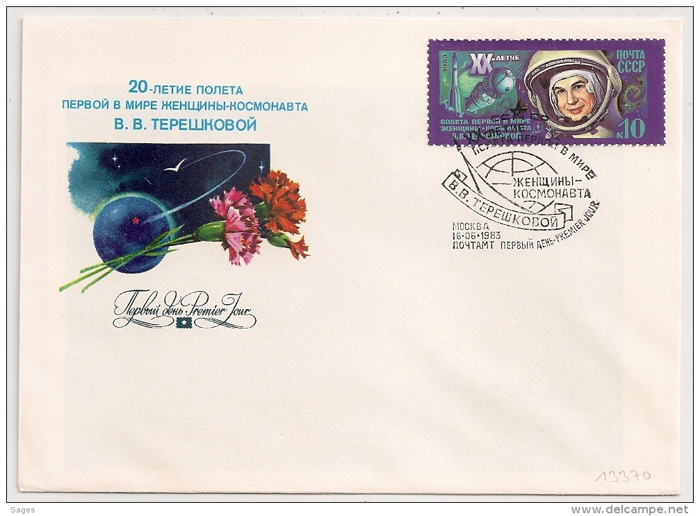 NOYTA CCCP COVER 1983. SPACE. - Covers & Documents