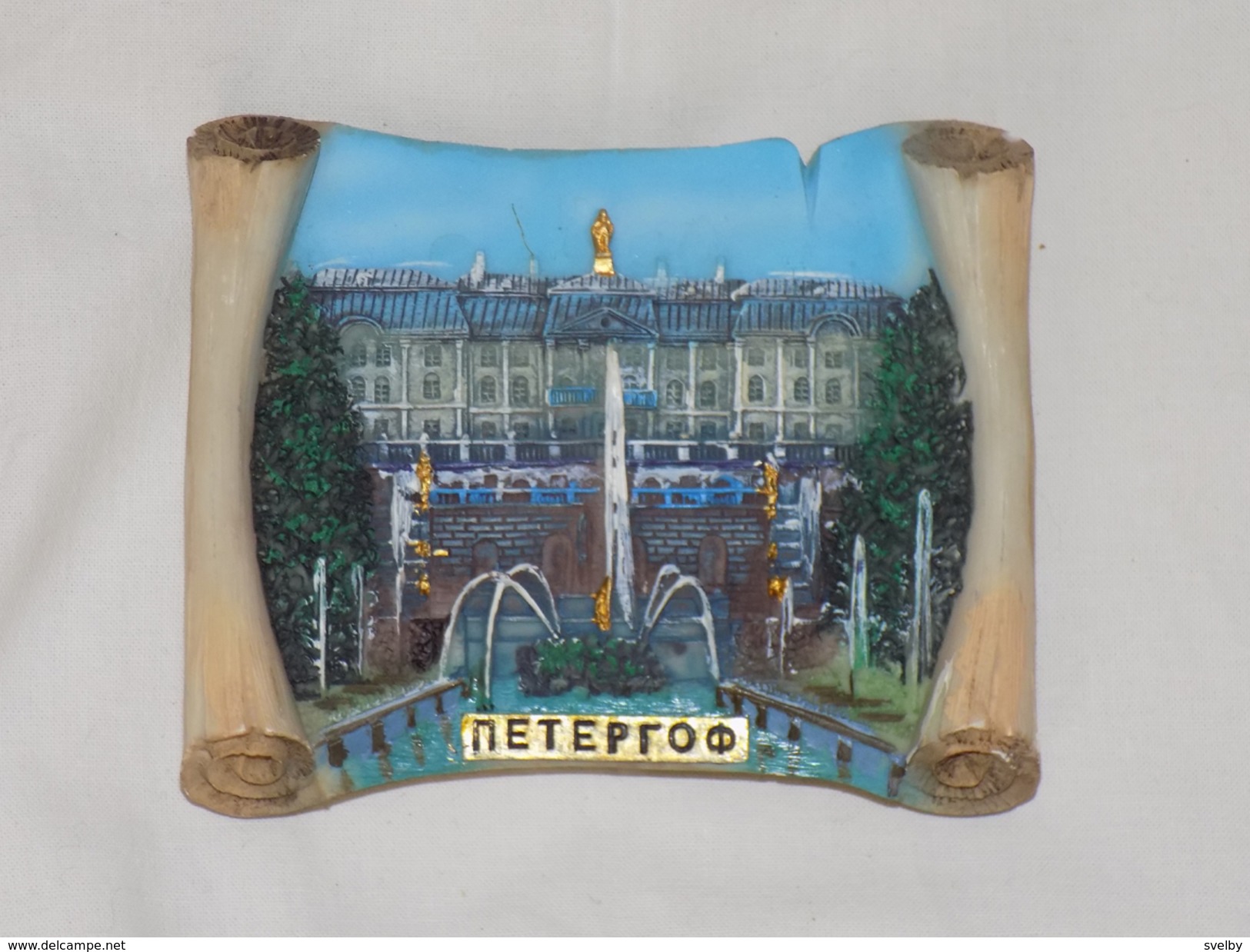 Russian Vintage Plate Peterhof - Autres & Non Classés