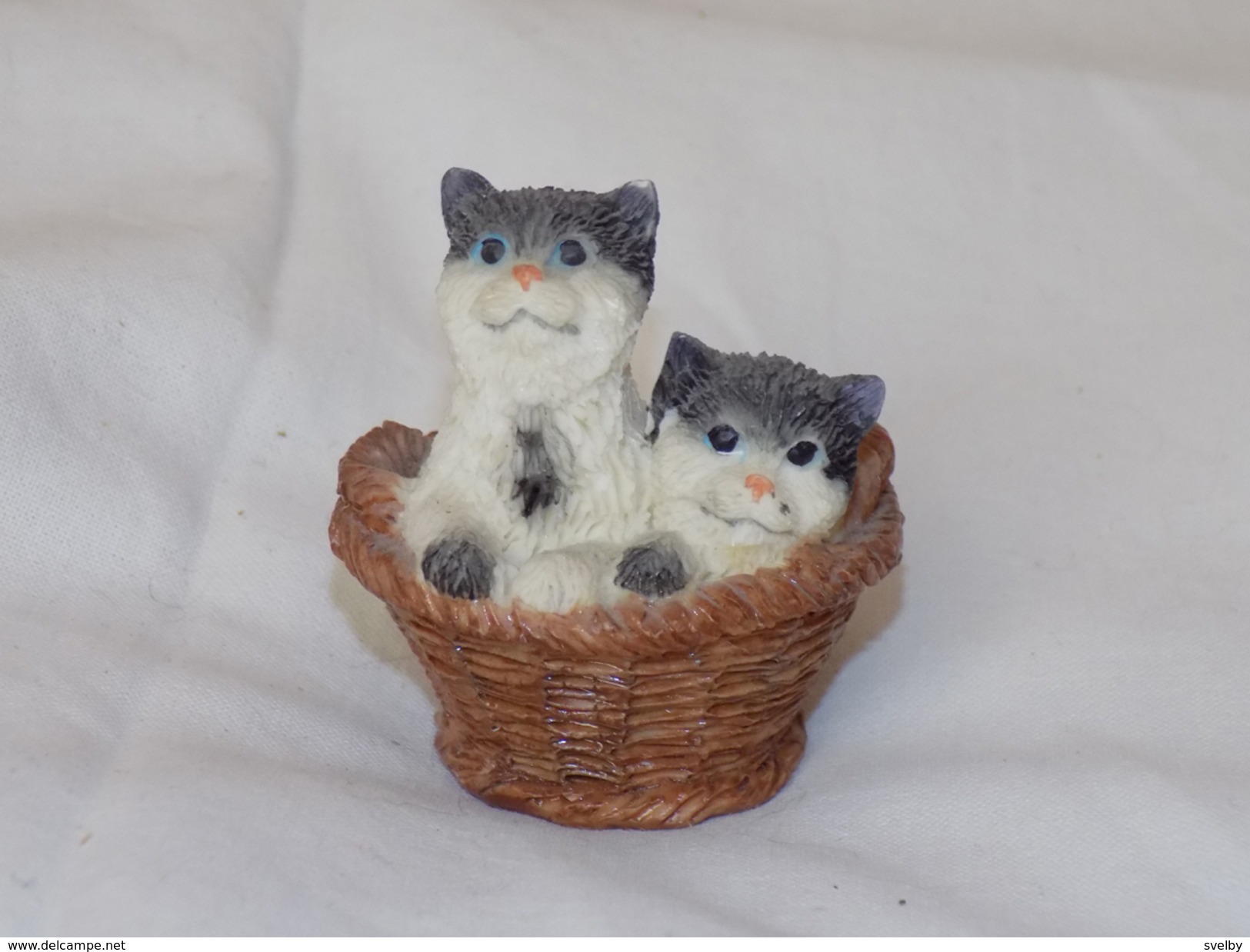 Russian Vintage Statuette Cats - Chats