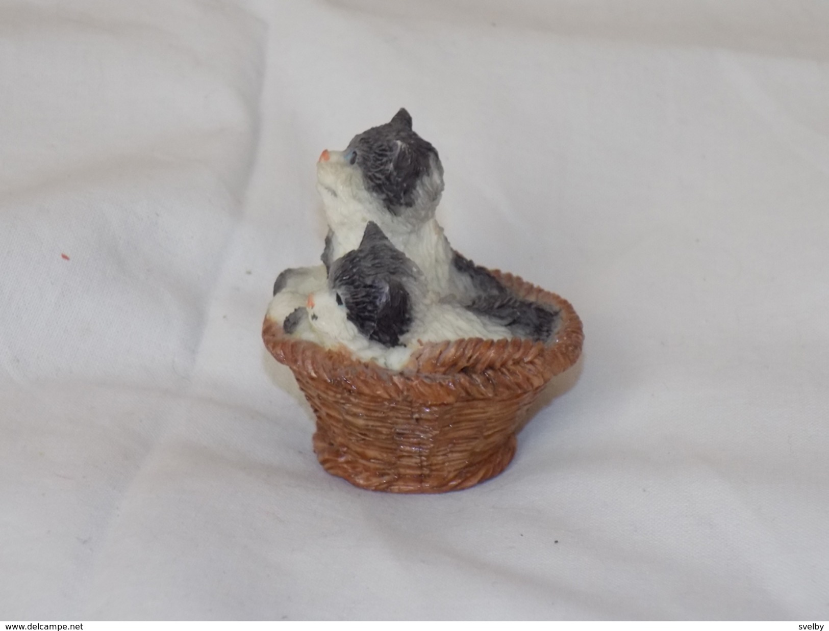 Russian Vintage Statuette Cats - Chats