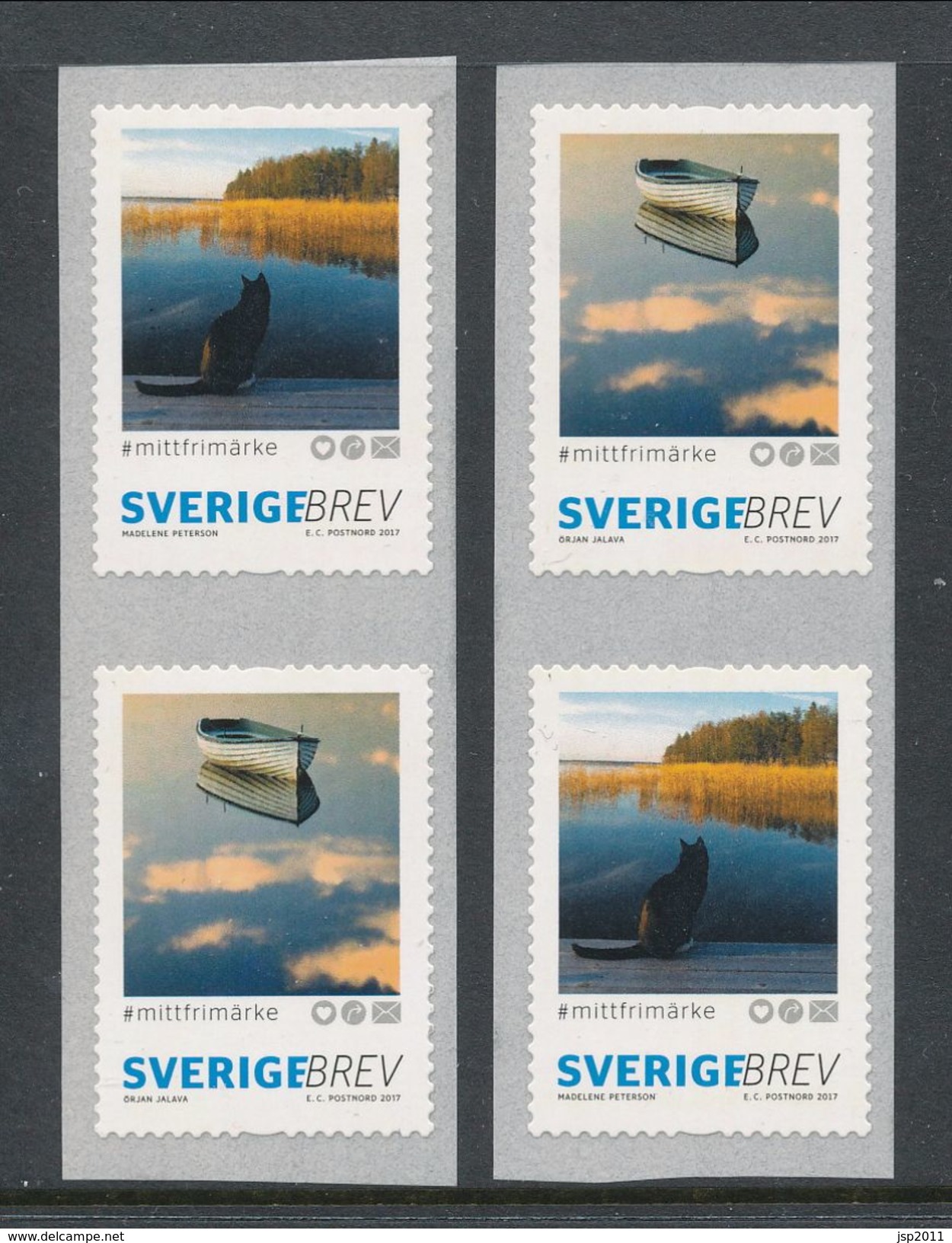 Sweden 2017. Facit # 3176-3177. My Stamp - National Mail Coil. Coil Pairs SX1 And SX2. MNH (**) - Neufs