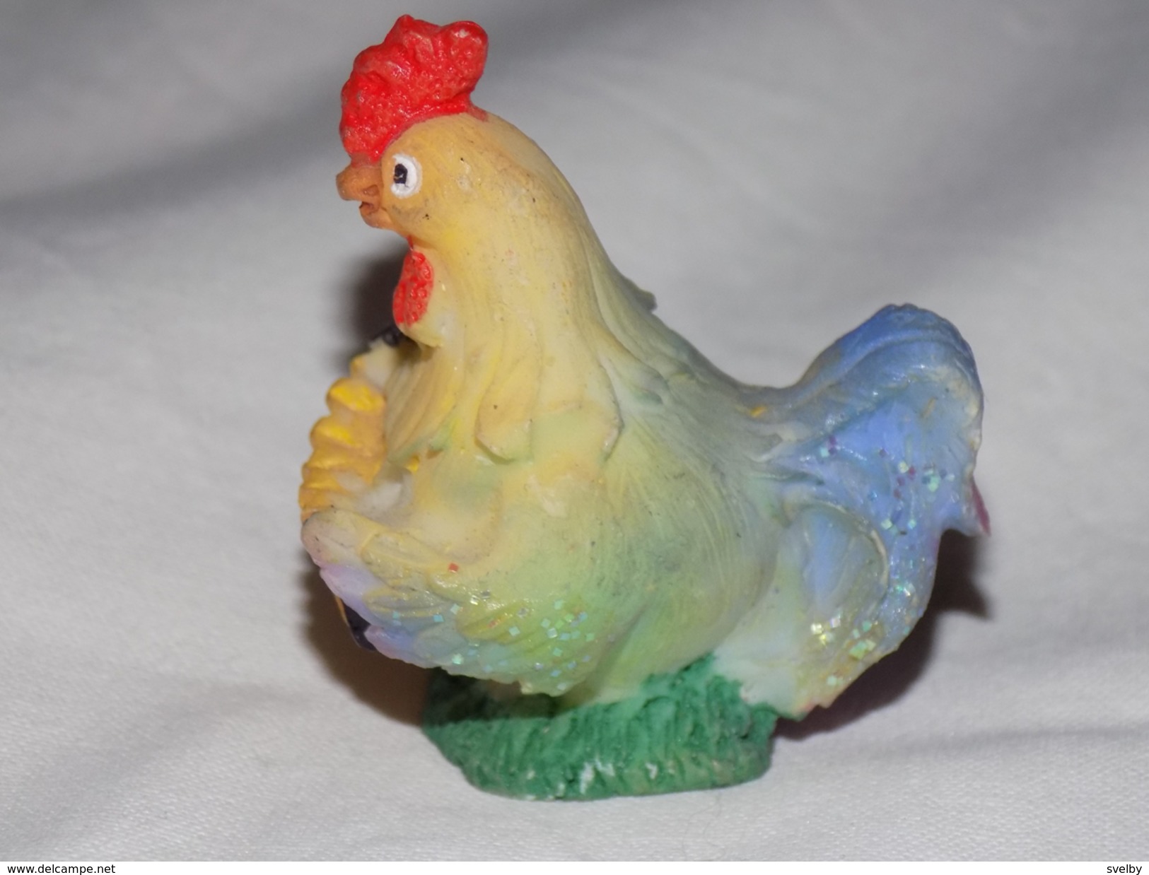 Russian Vintage Statuette Chicken - Birds - Chicken