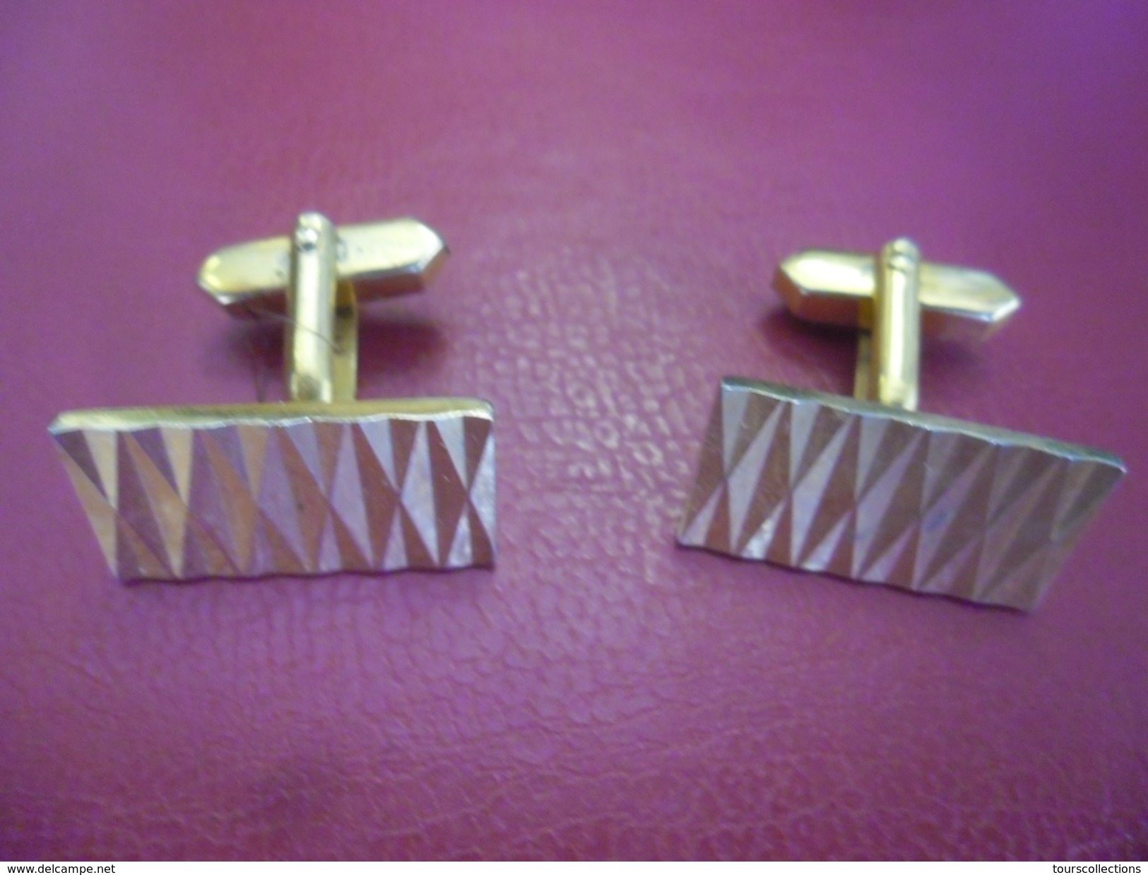 BOUTONS De MANCHETTE Rectangle - La Paire - Cuff Links & Studs