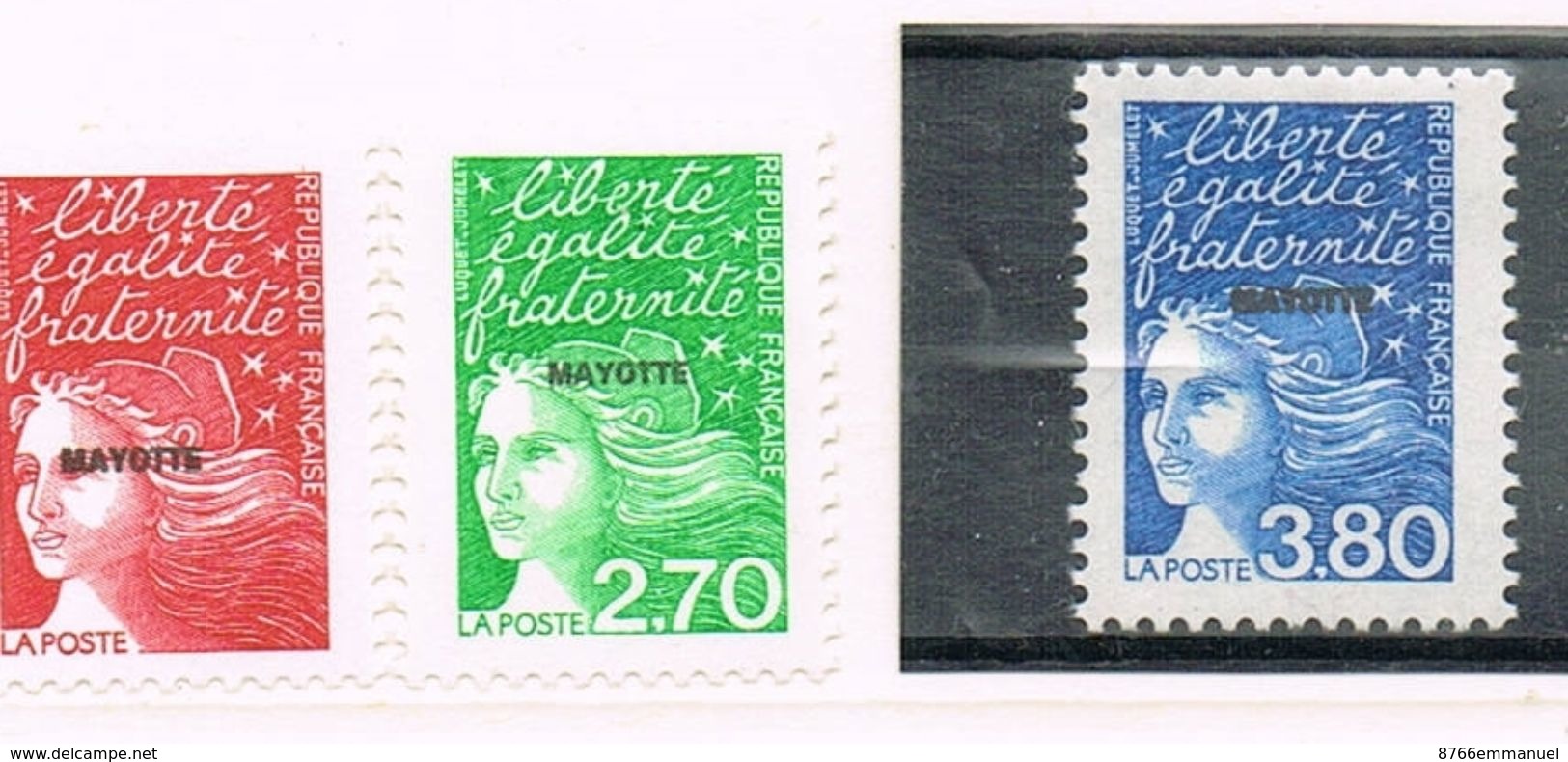 MAYOTTE N°48 A 50 N** - Unused Stamps