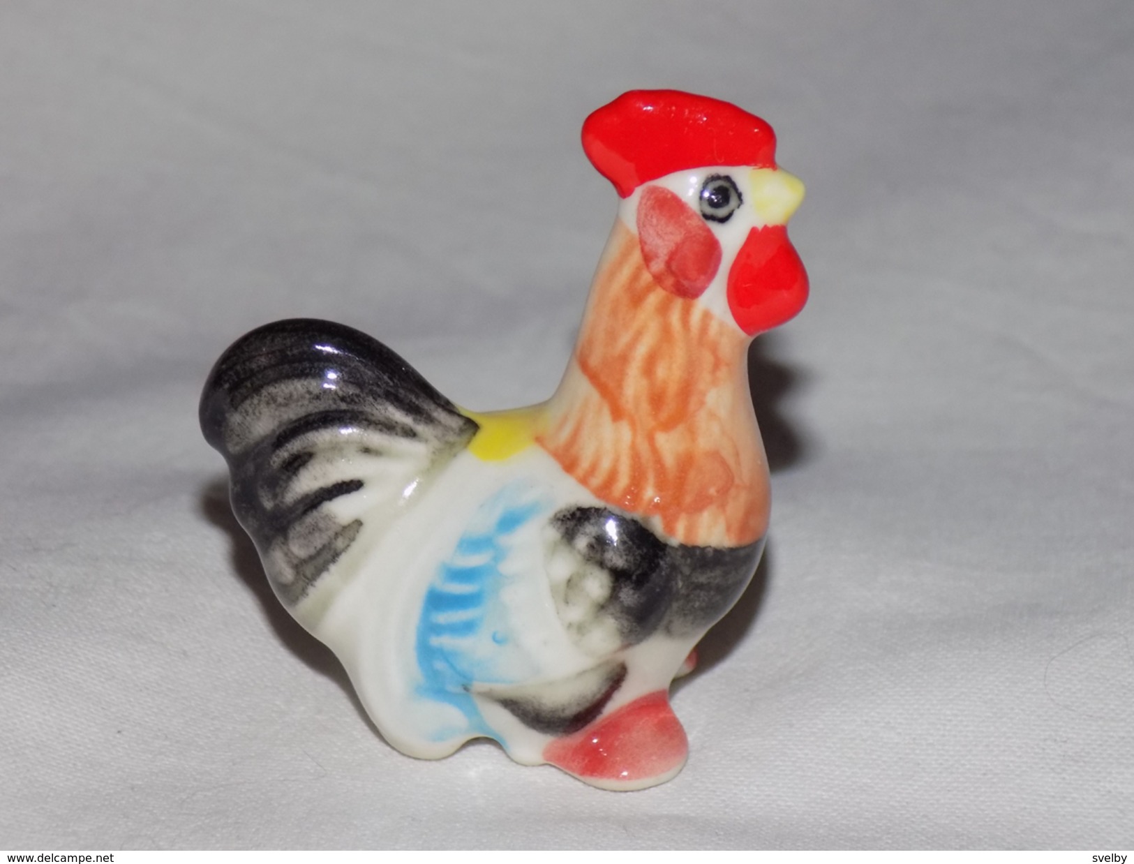 Russian Vintage Statuette Cock - Oiseaux - Poules & Coqs